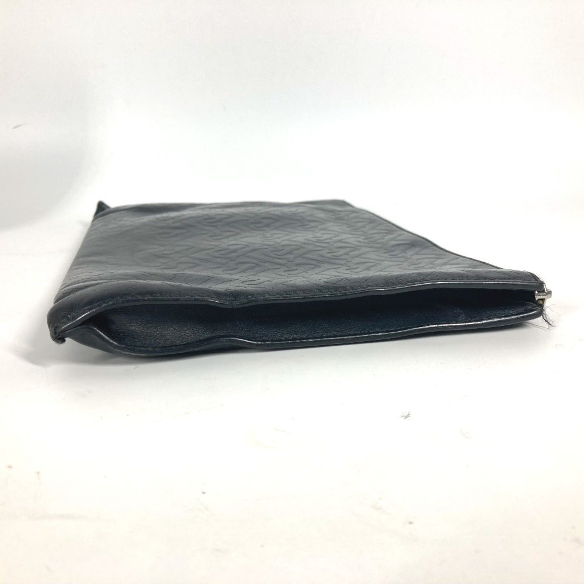 Burberry Black Leather Clutch Bag Pouch