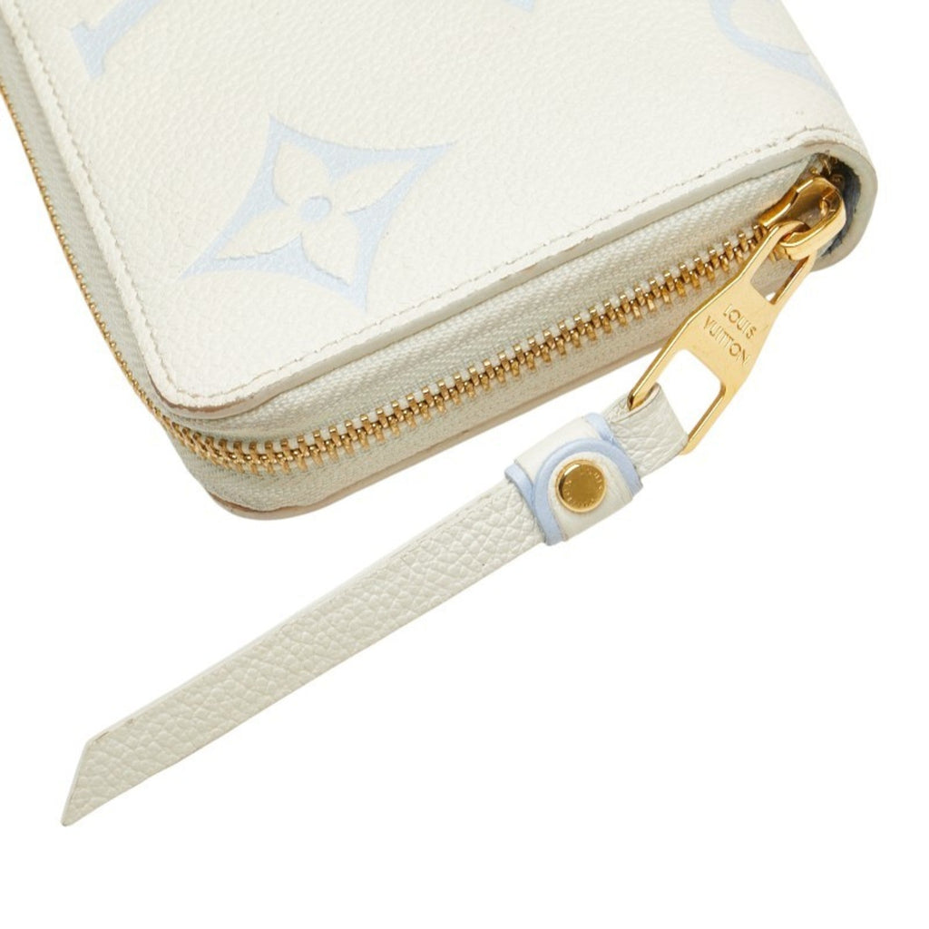 Louis Vuitton Blue White Leather Long Wallet