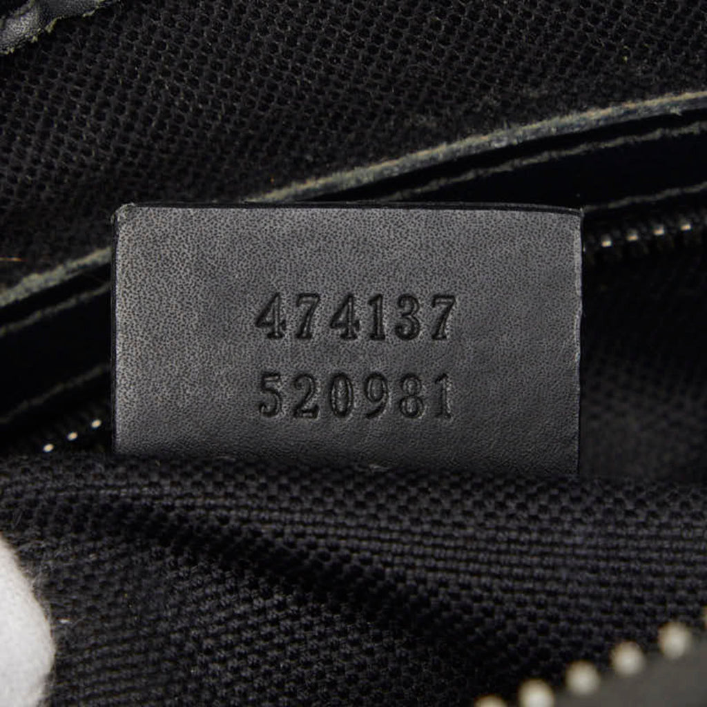 Gucci Black Pvc Leather Shoulder Bag (Pre-Owned)