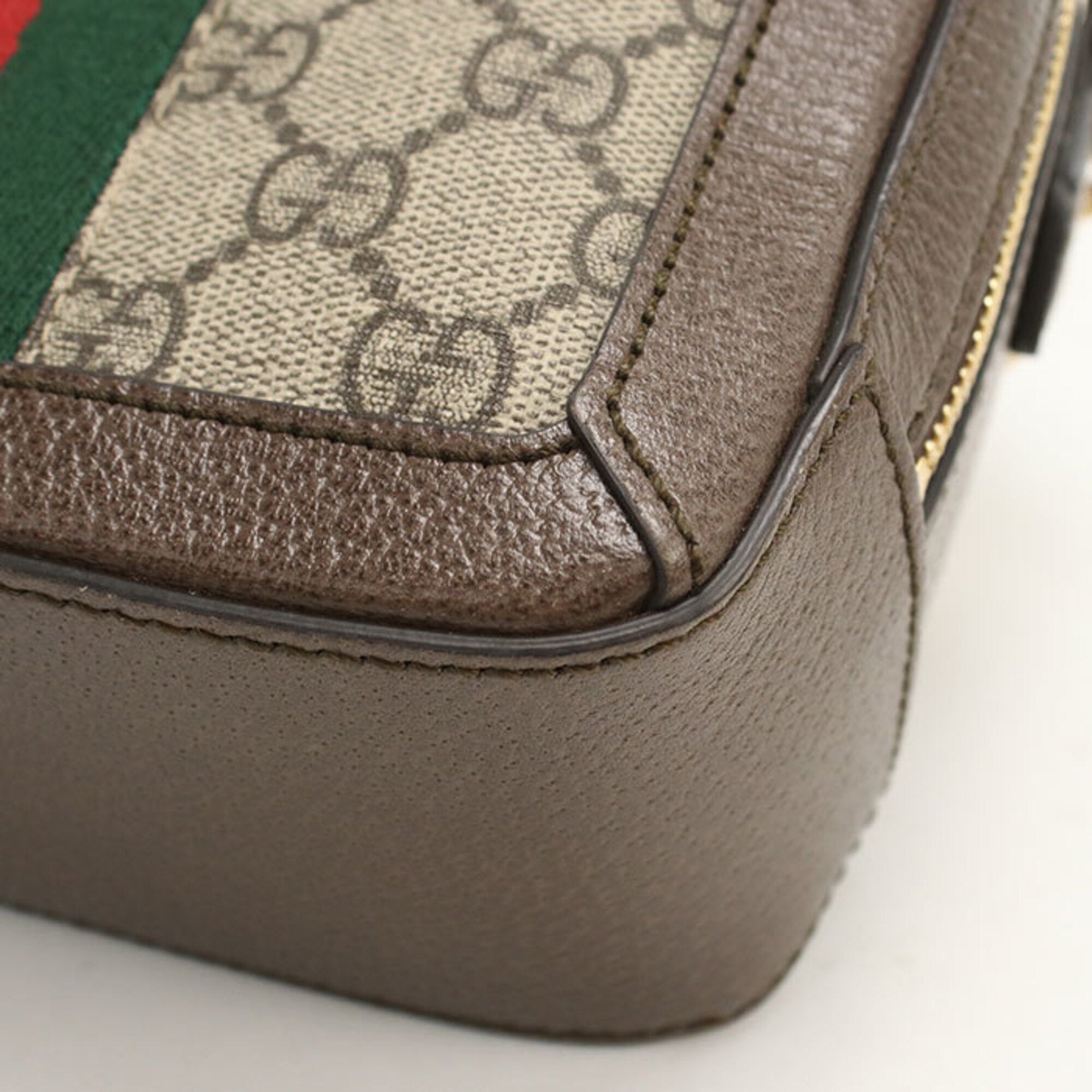 Gucci Beige Pvc Leather Shoulder Bag (Pre-Owned)