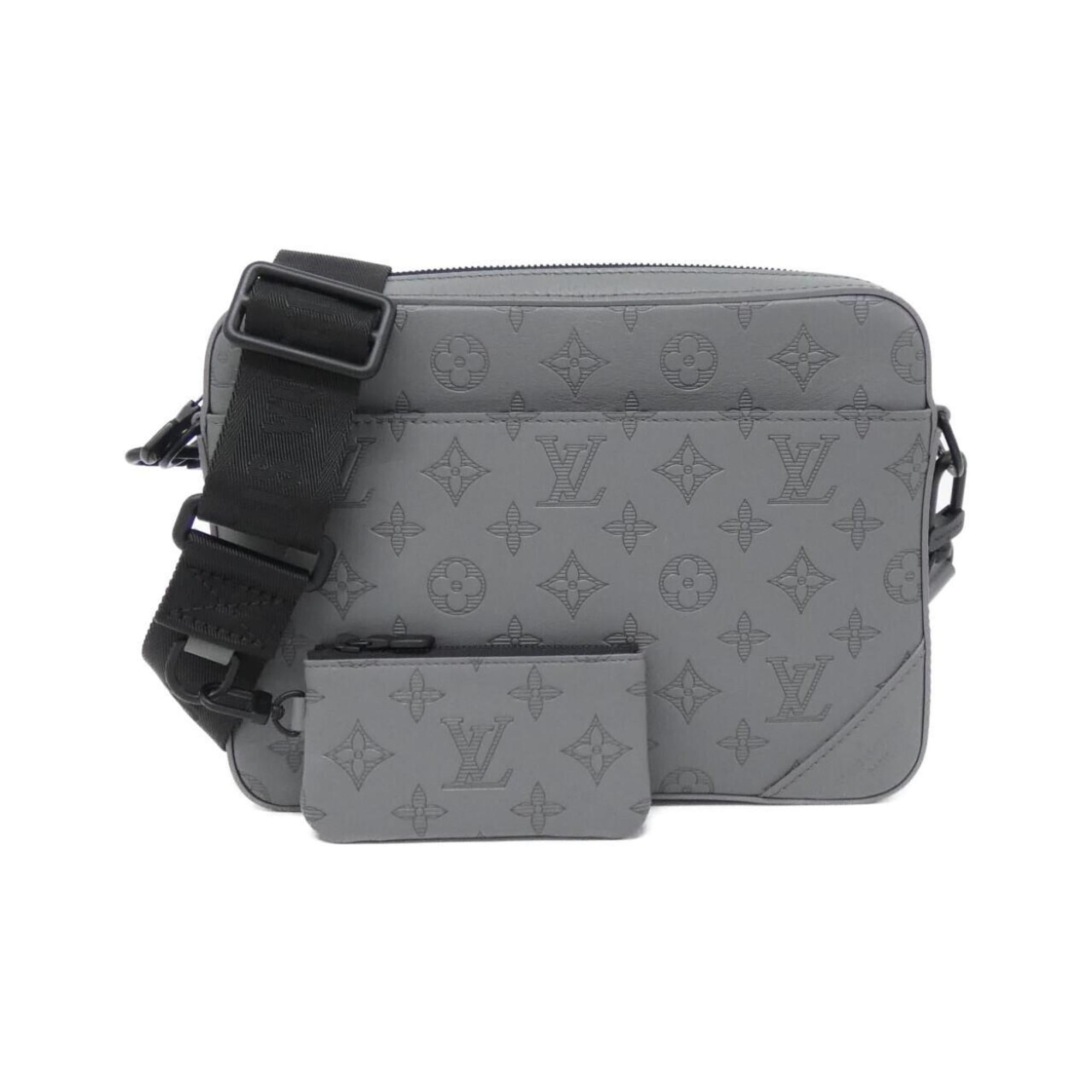 Louis Vuitton Black Leather Shoulder Bag
