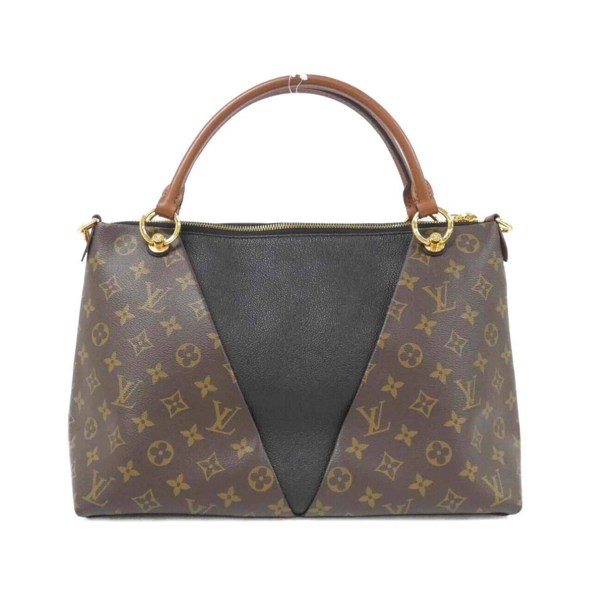 Louis Vuitton Brown Coated Canvas Leather Handbag