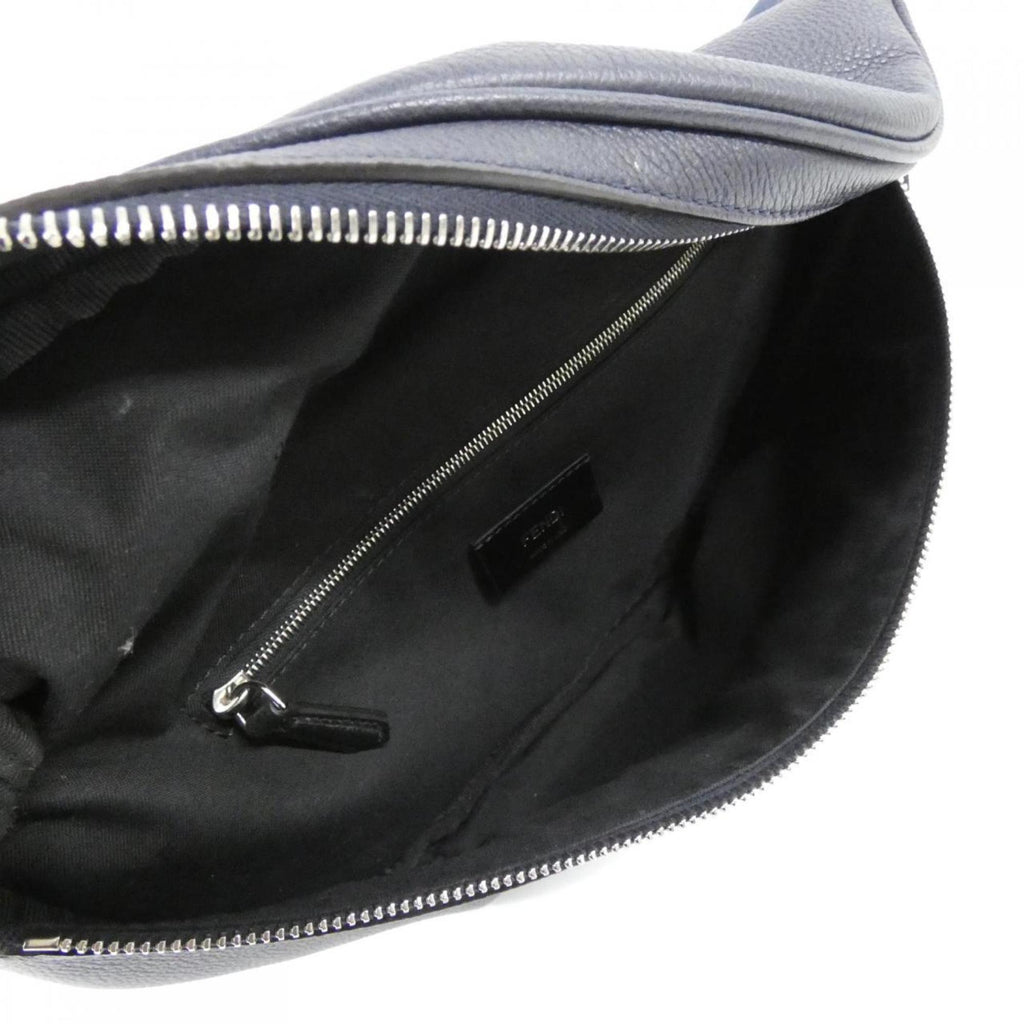 Fendi Dark Blue Leather Shoulder Bag