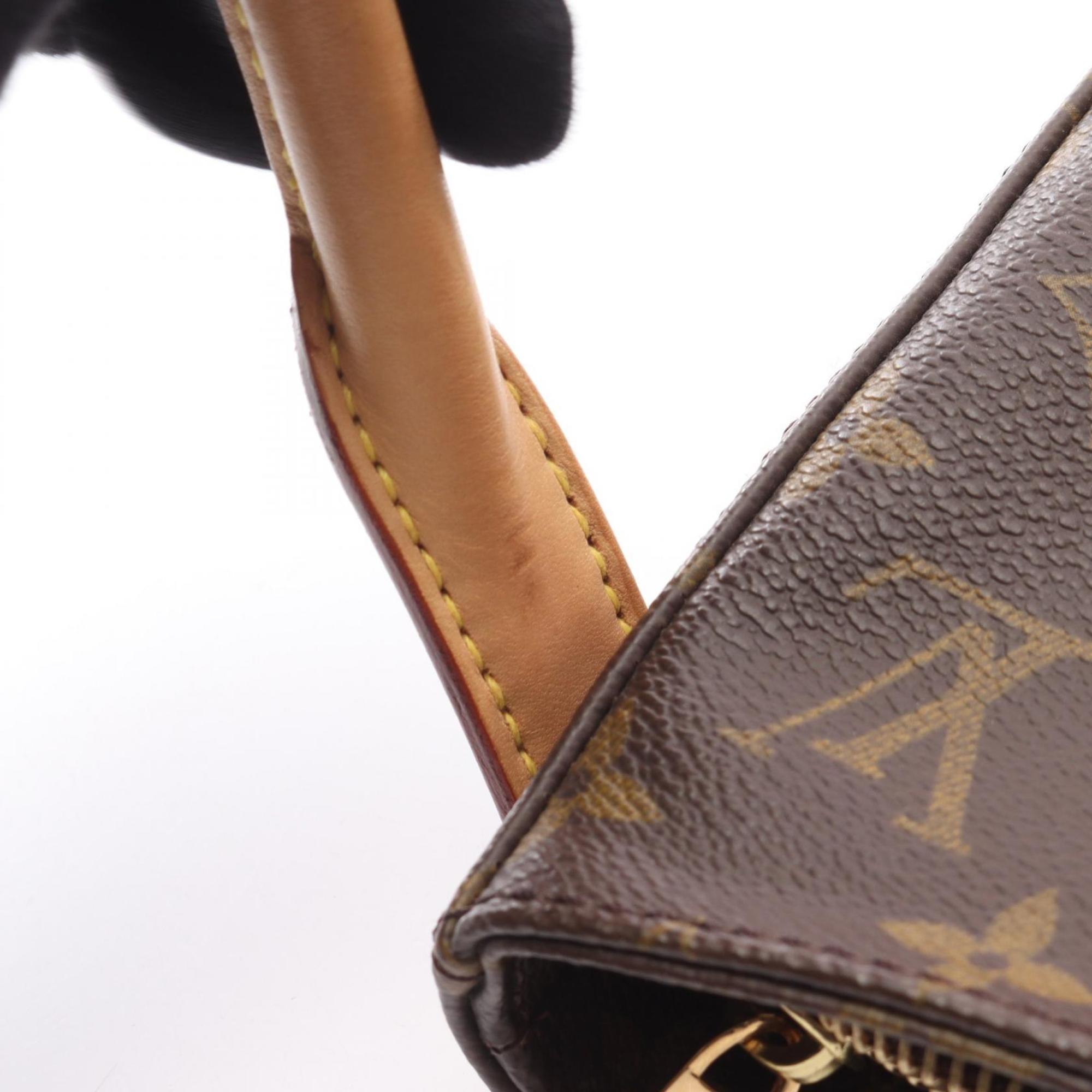 Louis Vuitton Brown Monogram Coated Canvas Leather Handbag Shoulder Bag
