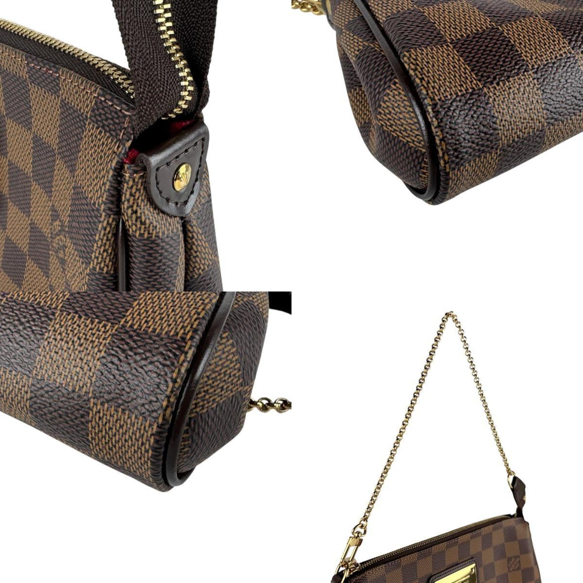 Louis Vuitton Damier Canvas Ebene Damier Canvas Shoulder Bag