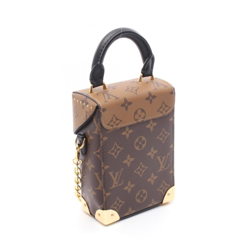 Louis Vuitton Brown Coated Canvas Leather Handbag
