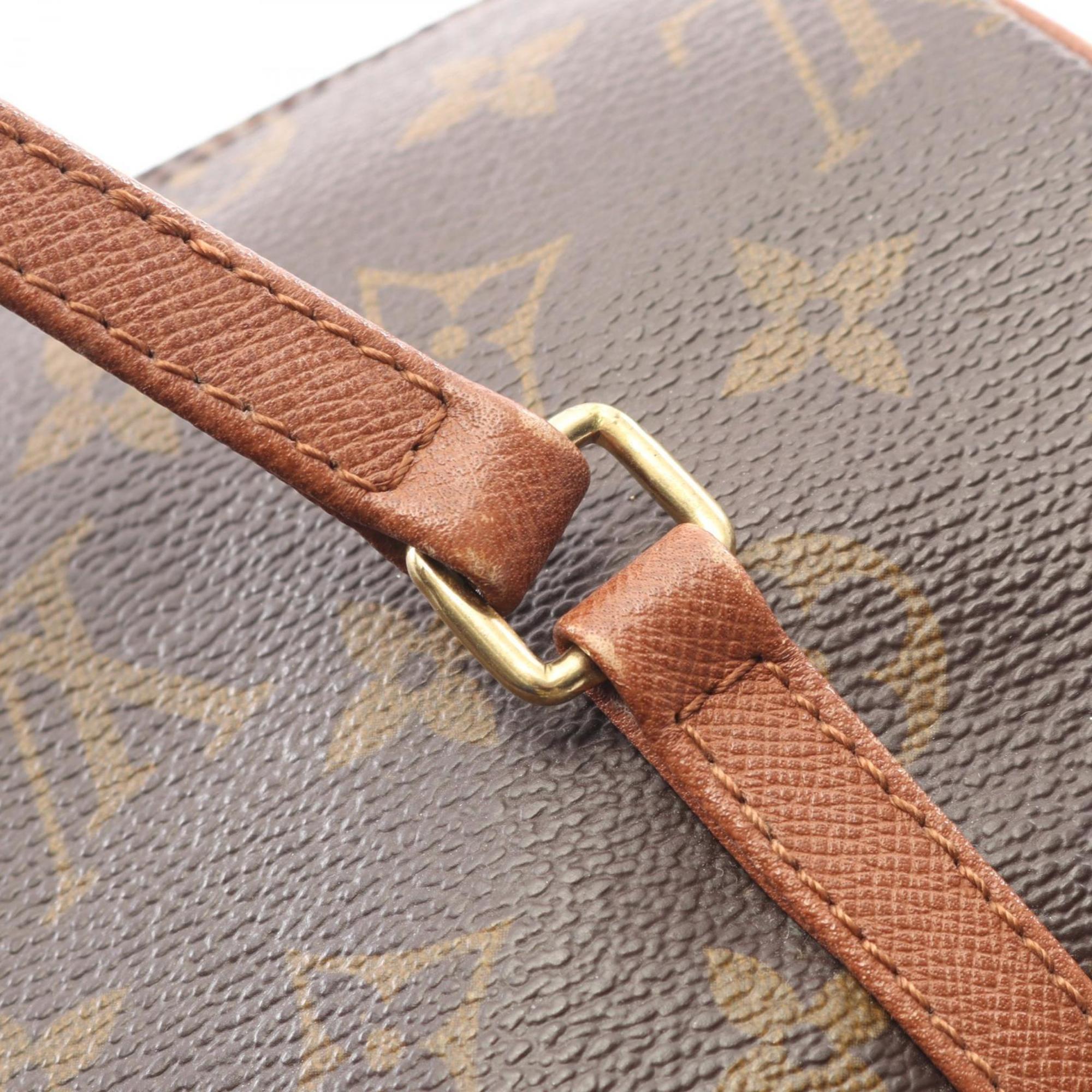 Louis Vuitton Brown Monogram Coated Canvas Leather Handbag