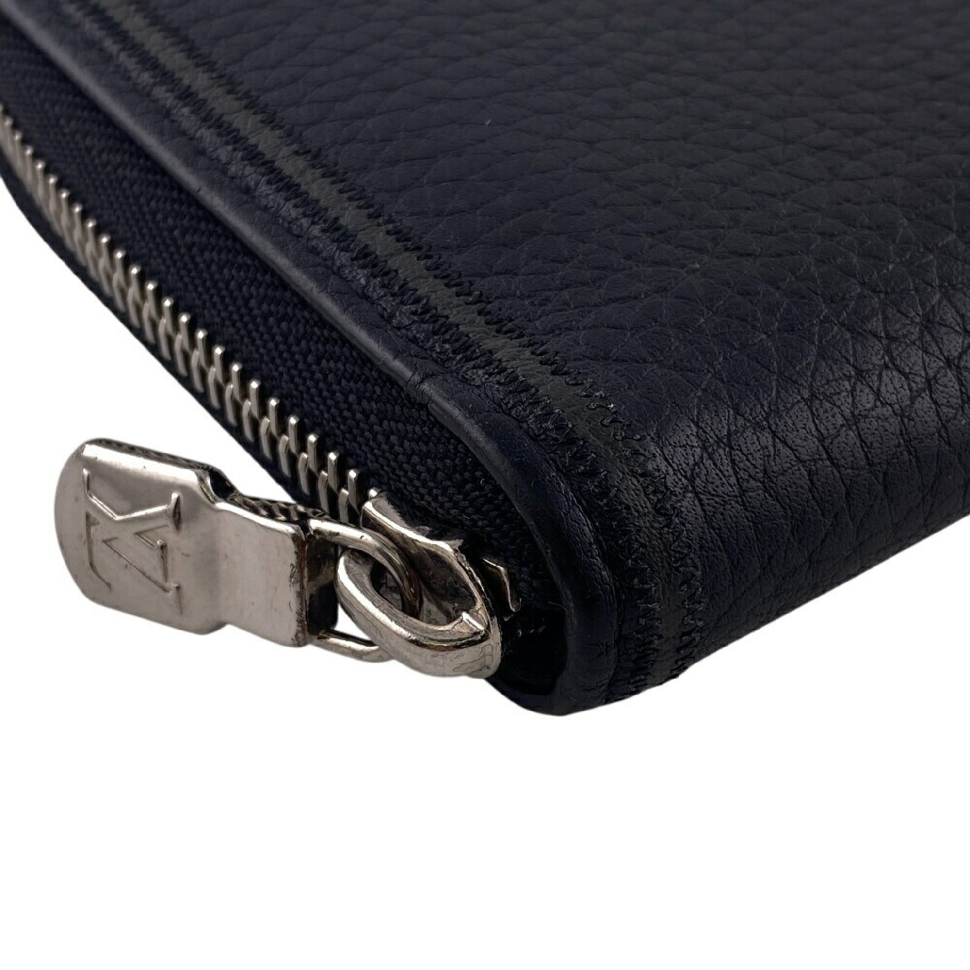 Louis Vuitton Black Leather Long Wallet