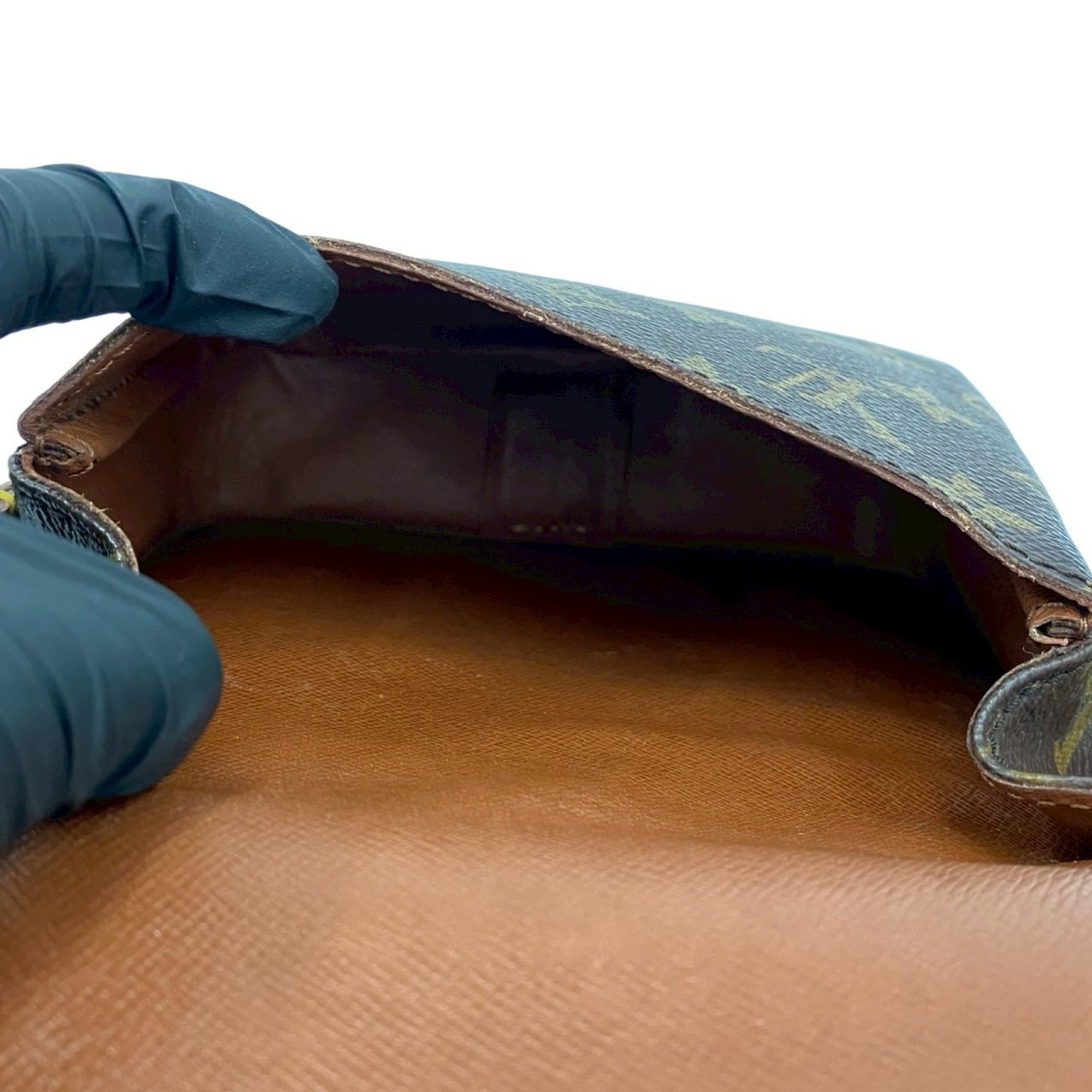 Louis Vuitton Brown Leather Pvc Pochette Shoulder Bag