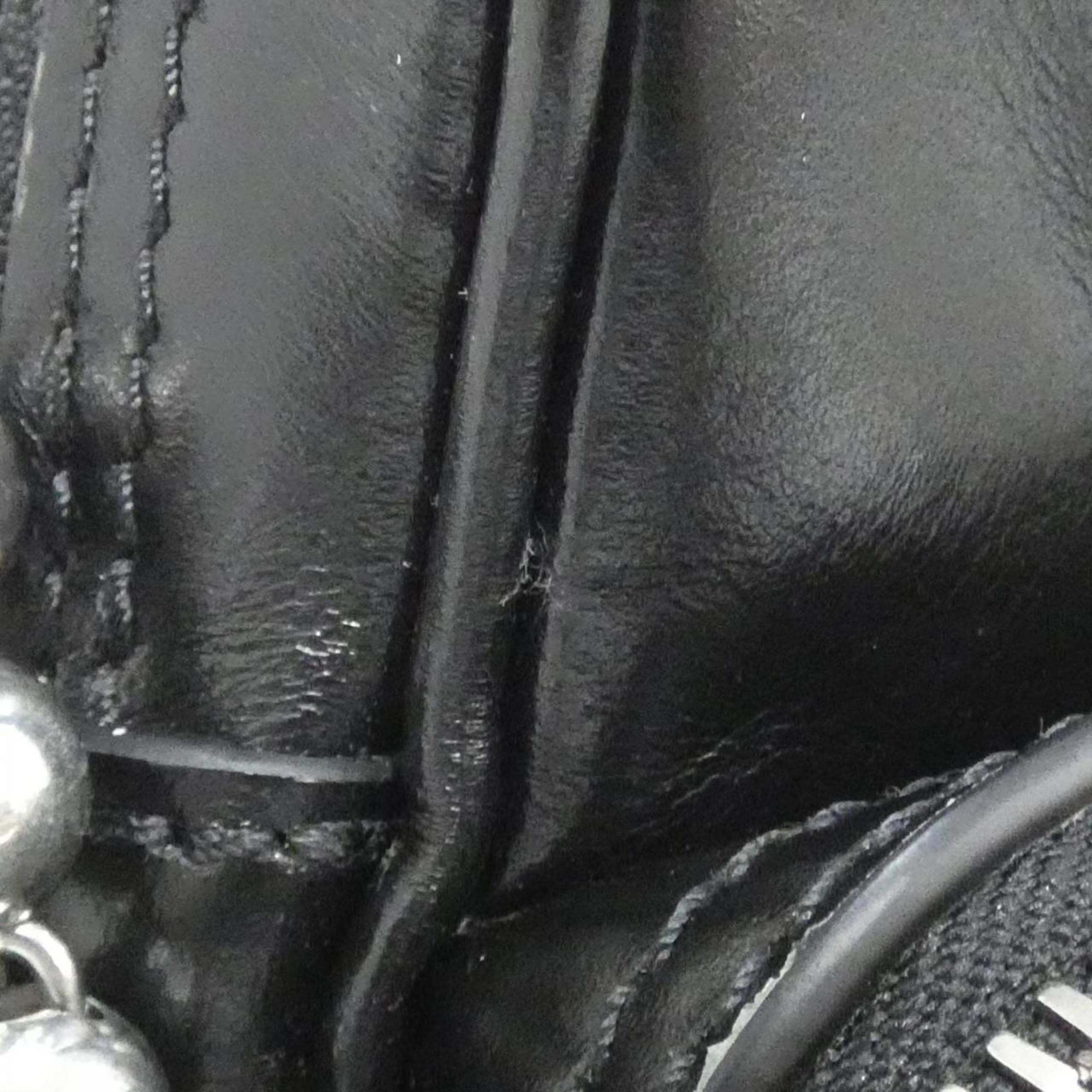 Louis Vuitton Black Leather Shoulder Bag