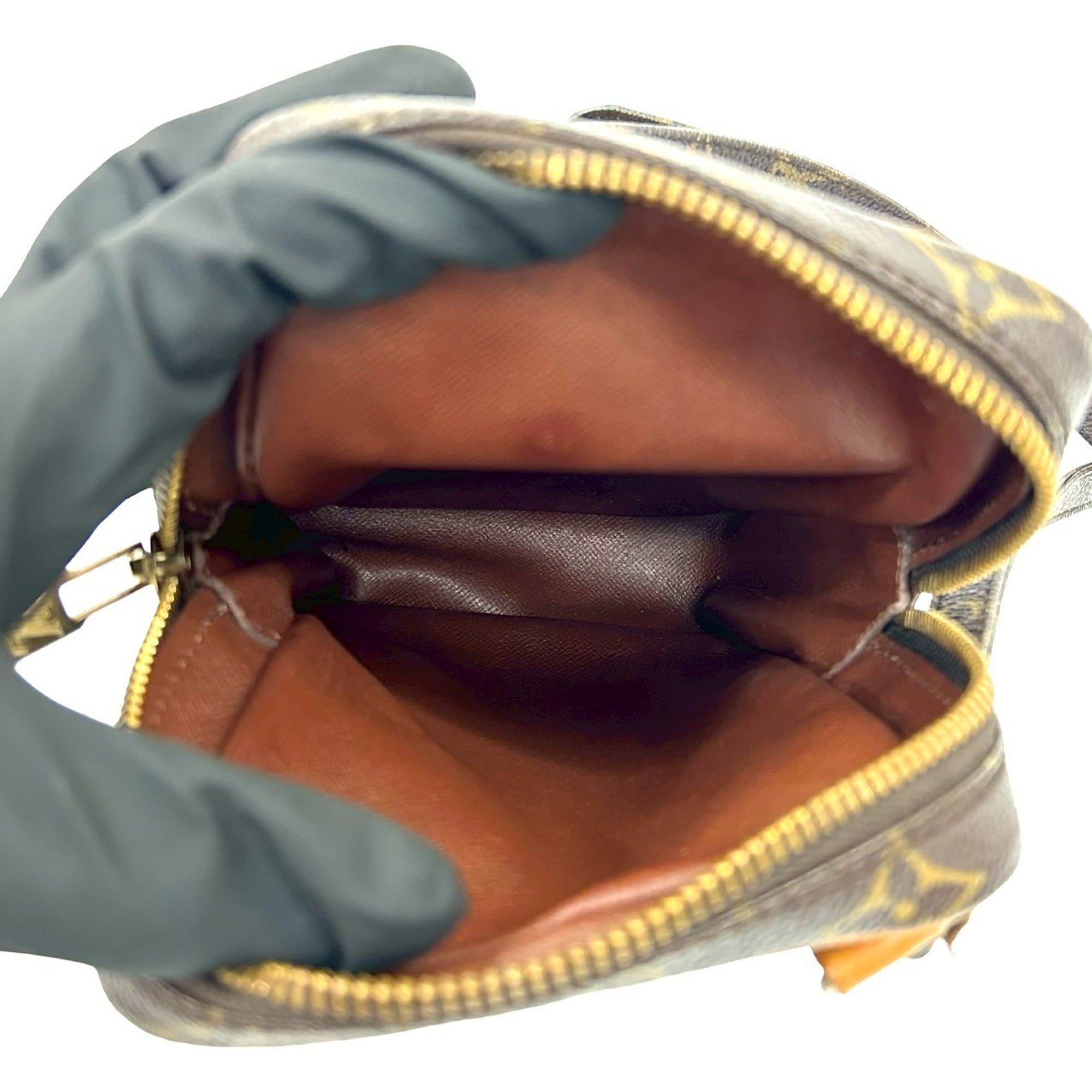 Louis Vuitton Brown Leather Pvc Pochette Shoulder Bag