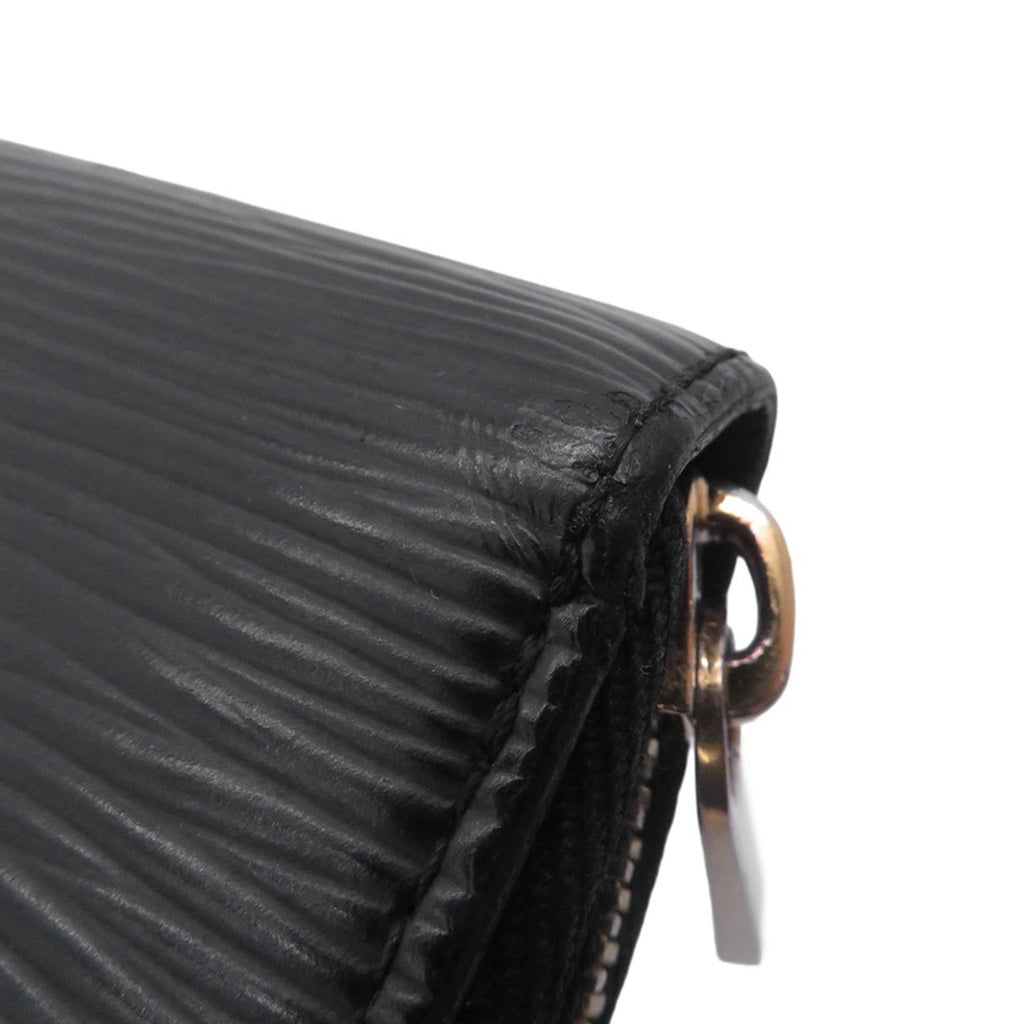 Louis Vuitton Black Noir Epi Leather Long Wallet