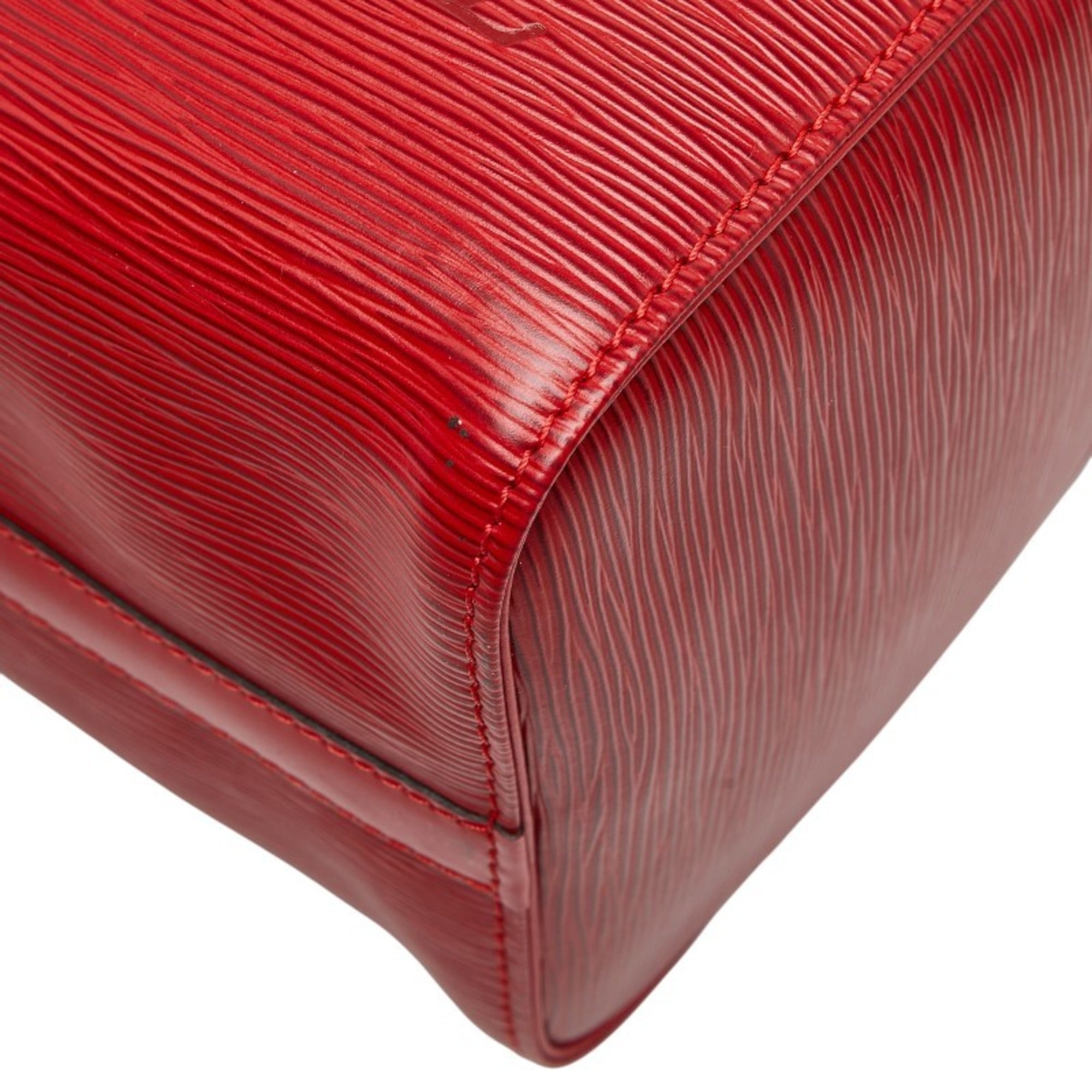 Louis Vuitton Castilian Red Leather Boston Bag Handbag
