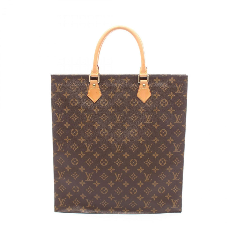 Louis Vuitton Brown Coated Canvas Leather Tote Bag