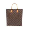 Louis Vuitton Brown Coated Canvas Leather Tote Bag