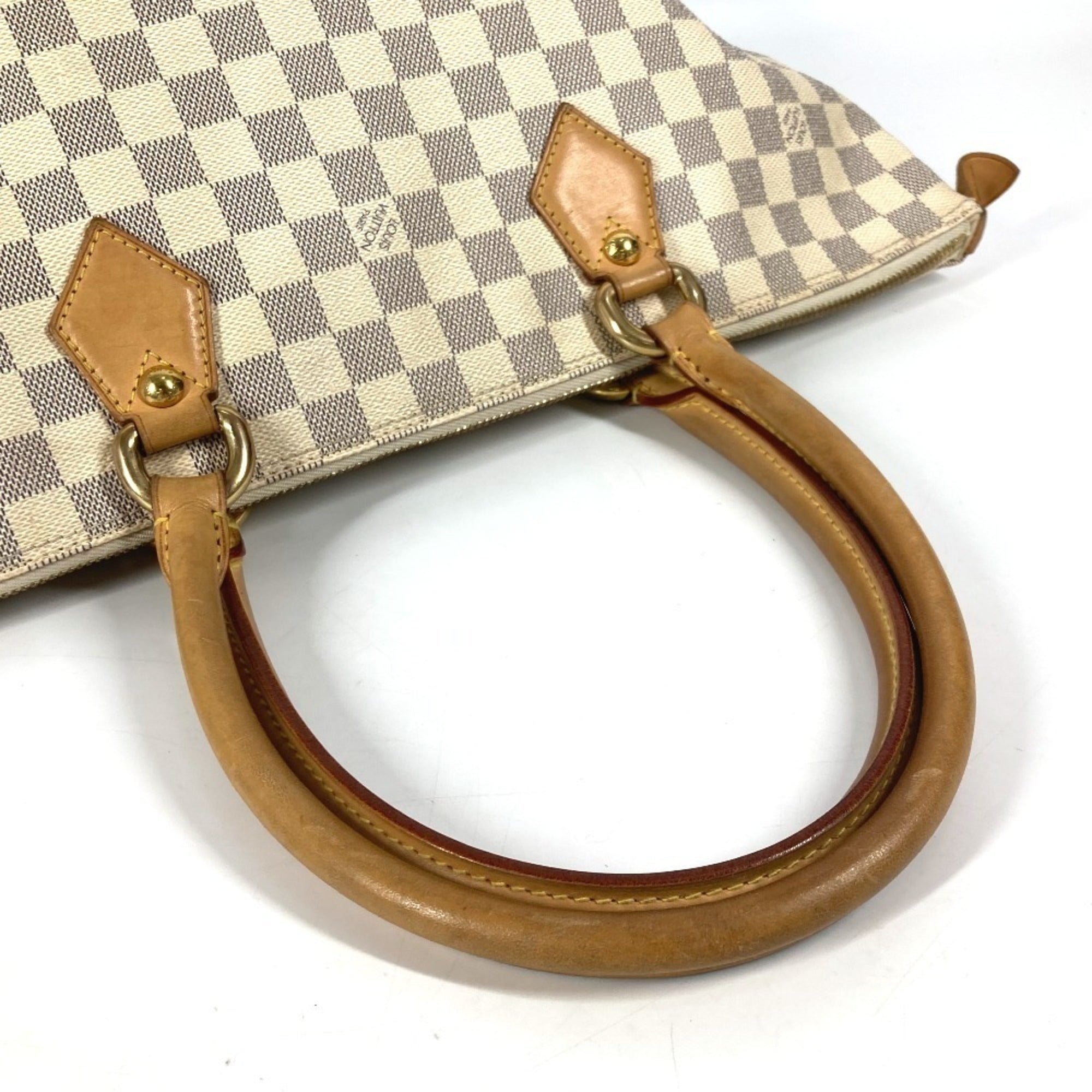 Louis Vuitton White Damier Azur Shoulder Bag Tote Bag