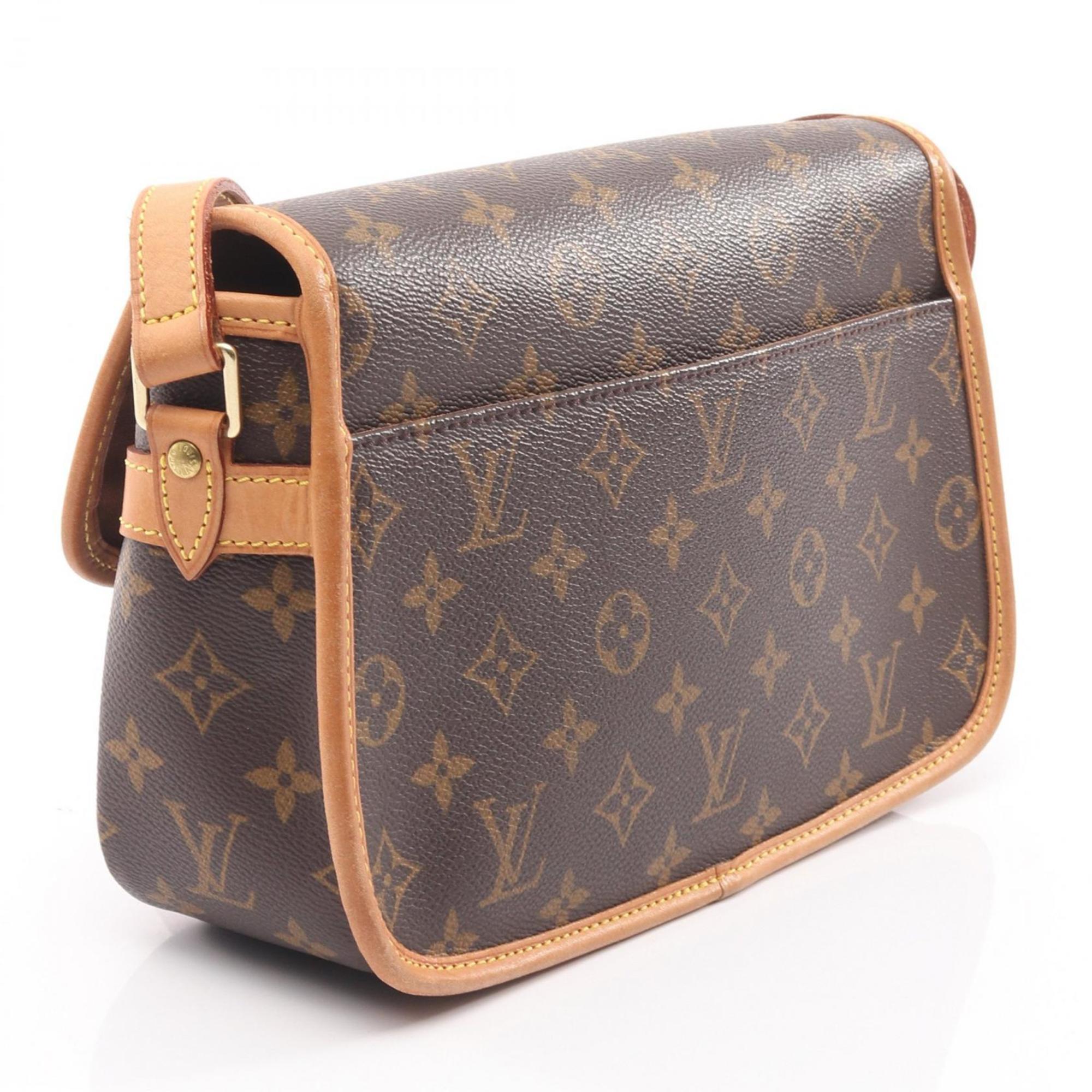 Louis Vuitton Brown Monogram Coated Canvas Leather Shoulder Bag