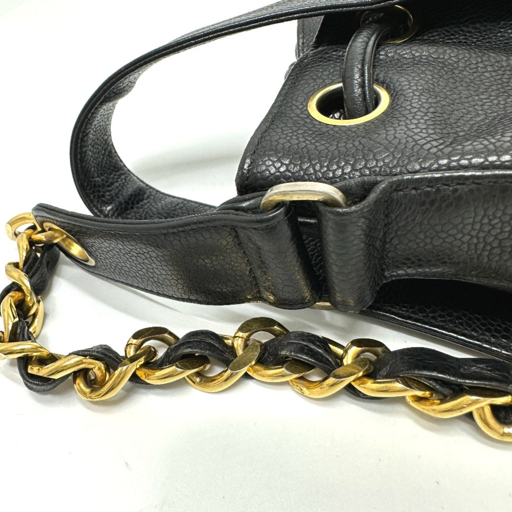 Chanel Black Leather Shoulder Bag