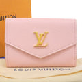 Louis Vuitton Pink Leather Wallet (Tri-Fold)