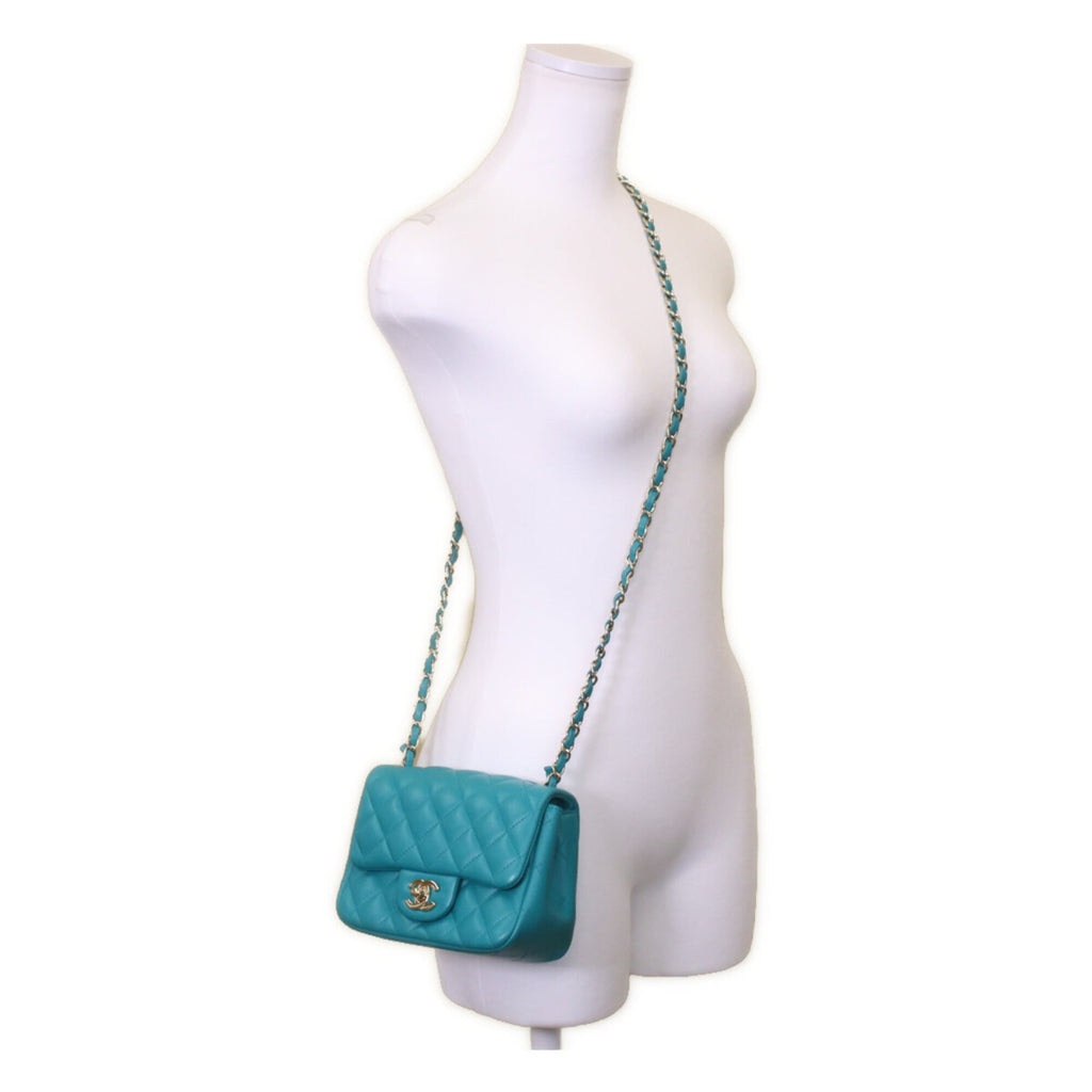 Chanel Emerald Green Leather Shoulder Bag