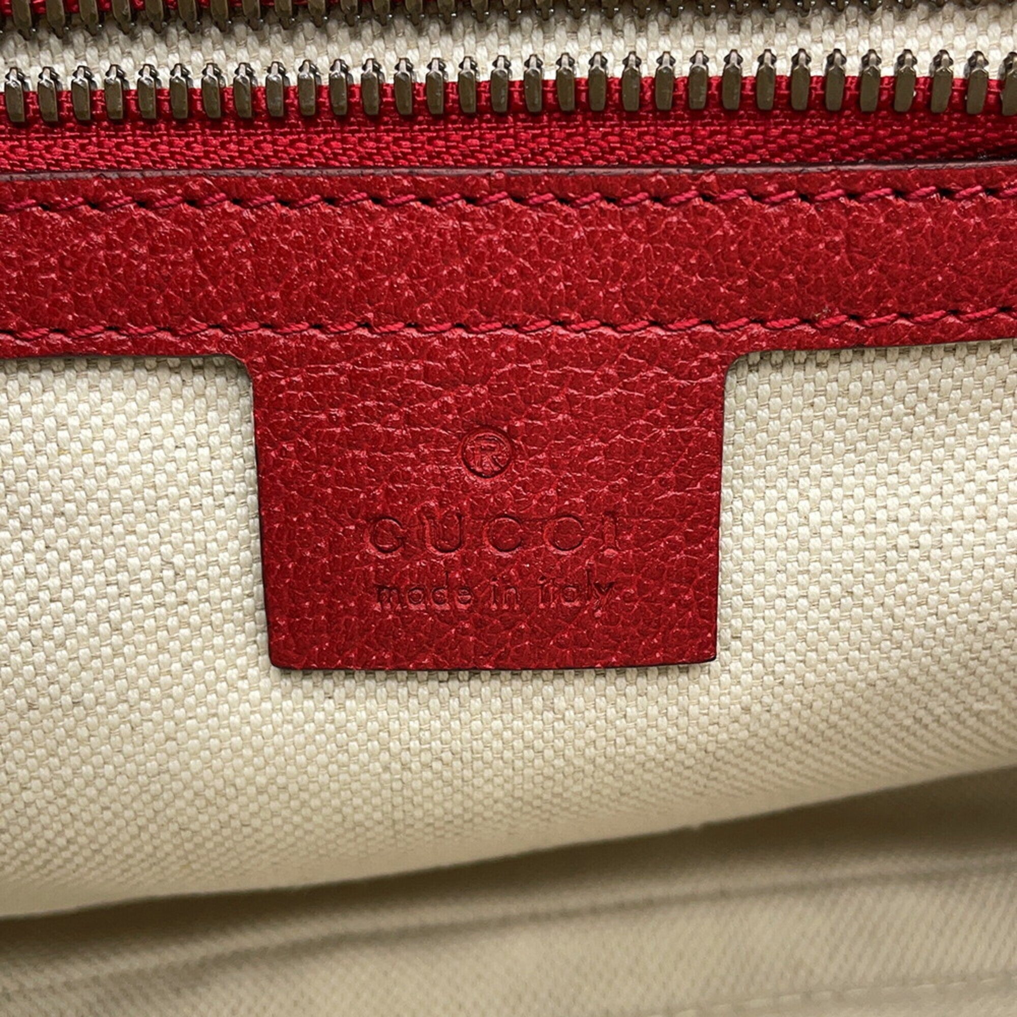 Gucci Multi-Color Red Color Canvas Fanny Pack Handbag (Pre-Owned)