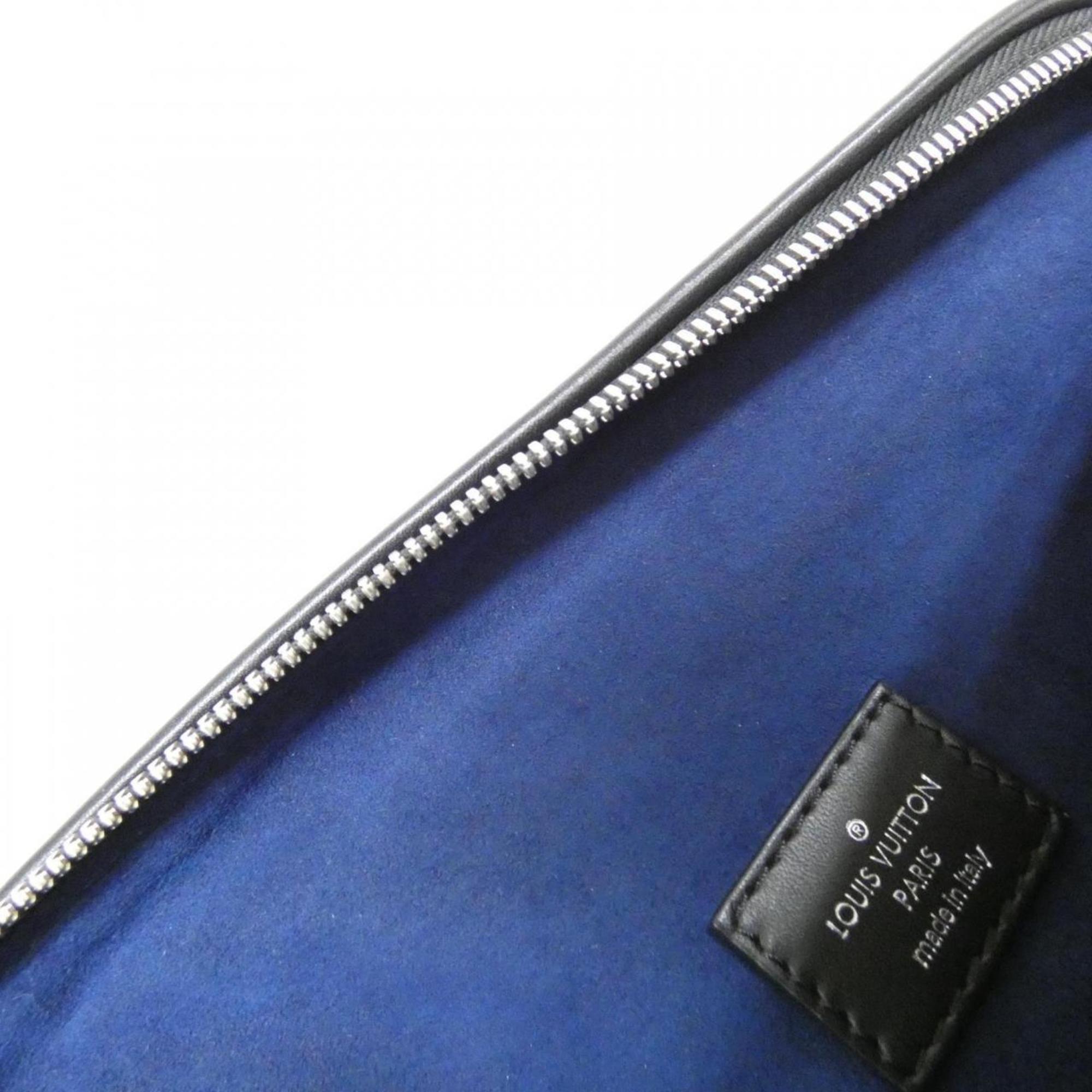 Louis Vuitton Black Leather Shoulder Bag