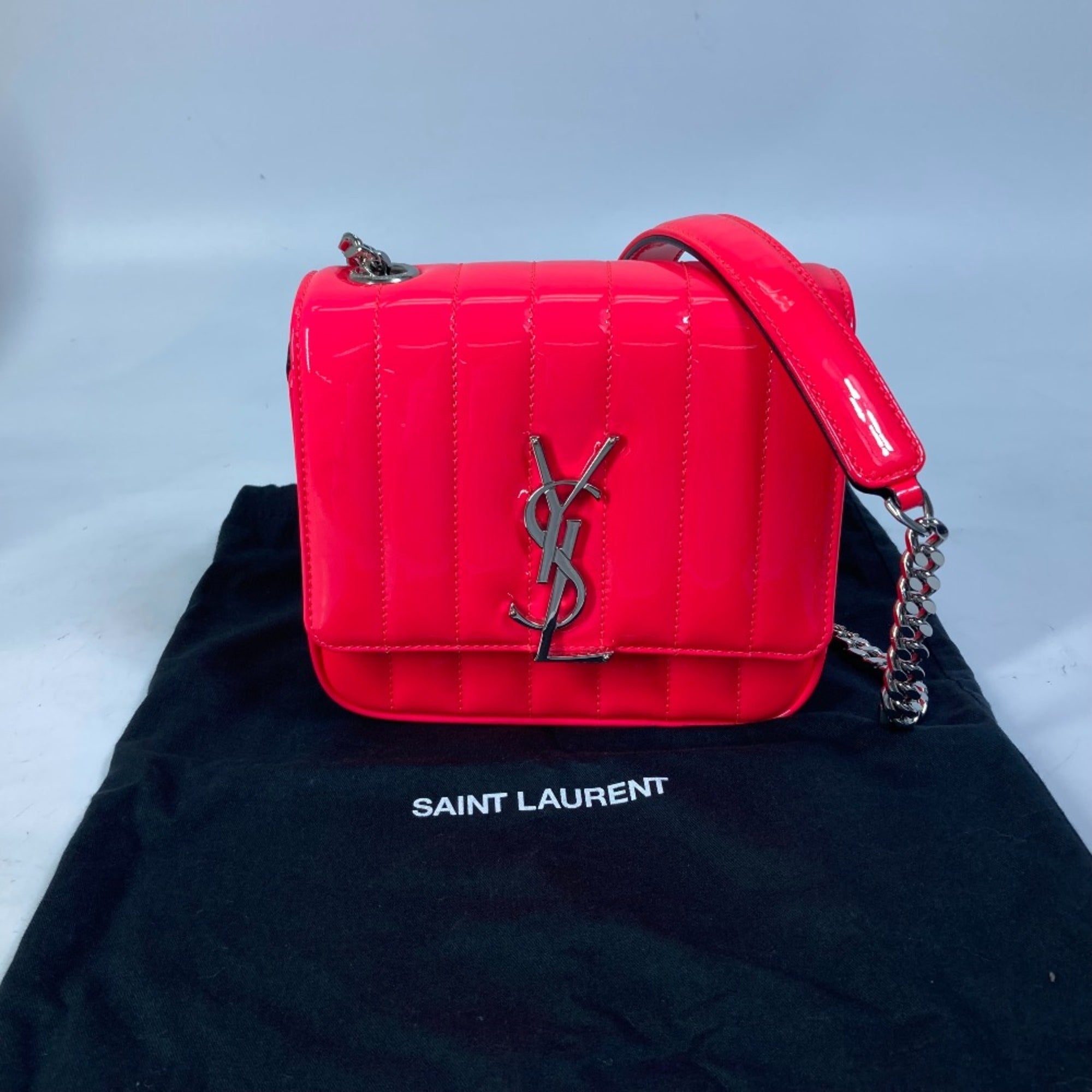 Saint Laurent Pink Leather Shoulder Bag (Pre-Owned)