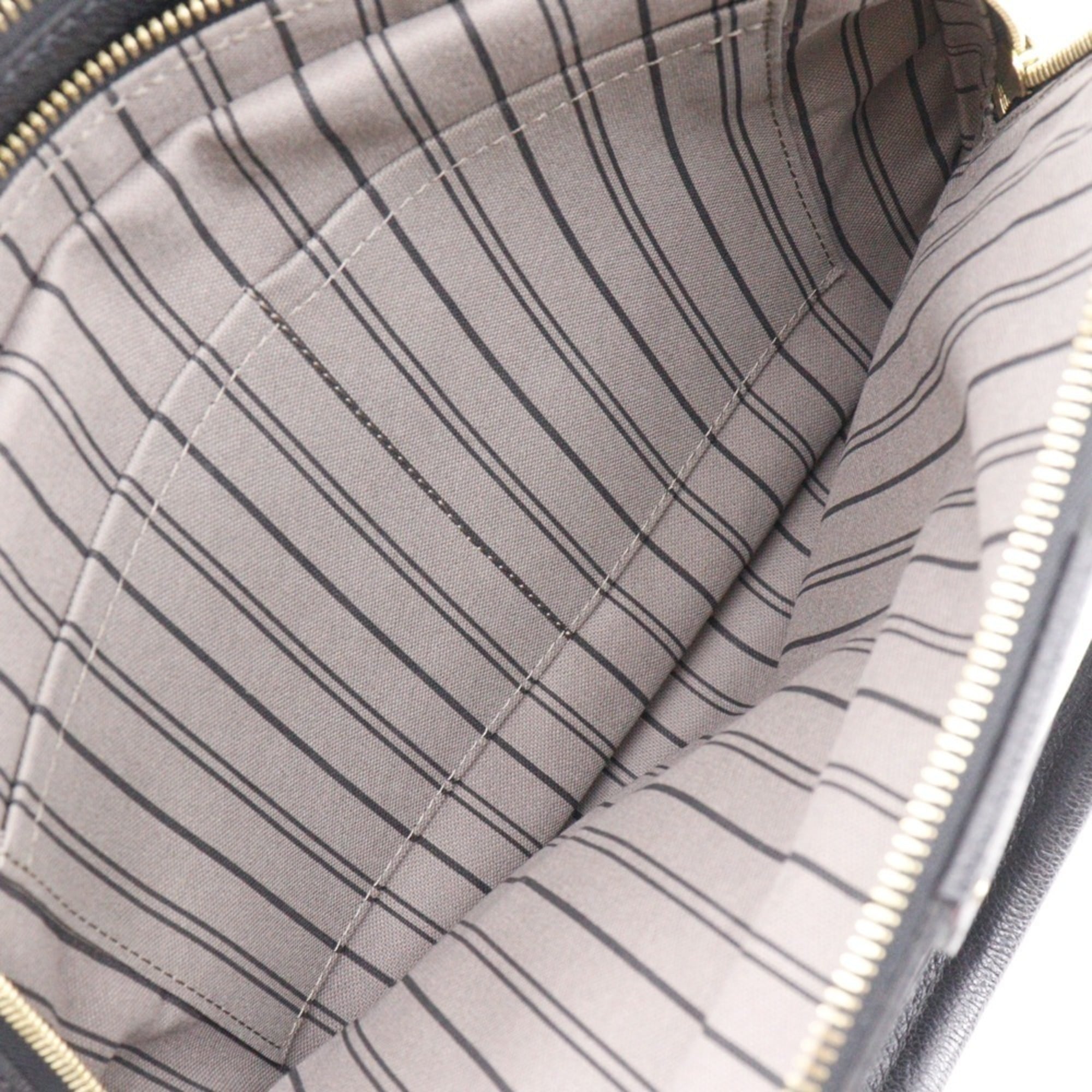 Louis Vuitton Black Noir Monogram Empreinte Handbag