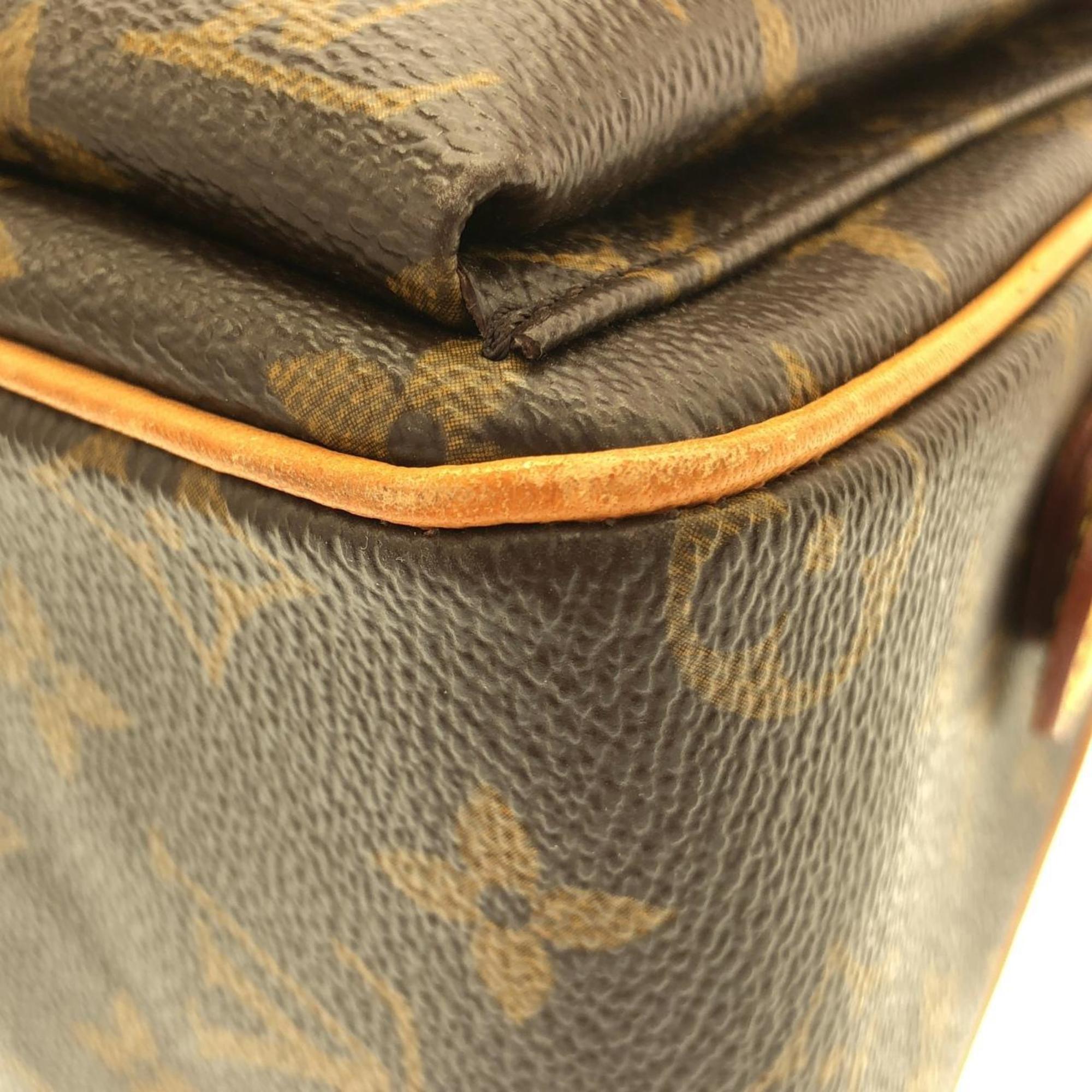 Louis Vuitton Marron Coated Canvas Shoulder Bag