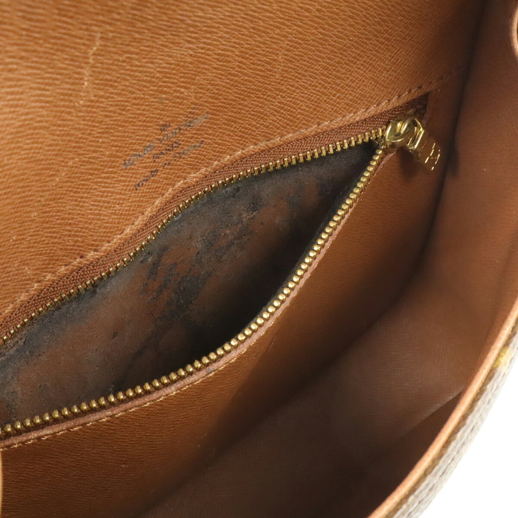 Louis Vuitton Brown Canvas Pochette Shoulder Bag