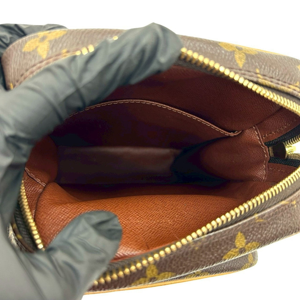 Louis Vuitton Brown Leather Pvc Pochette Shoulder Bag