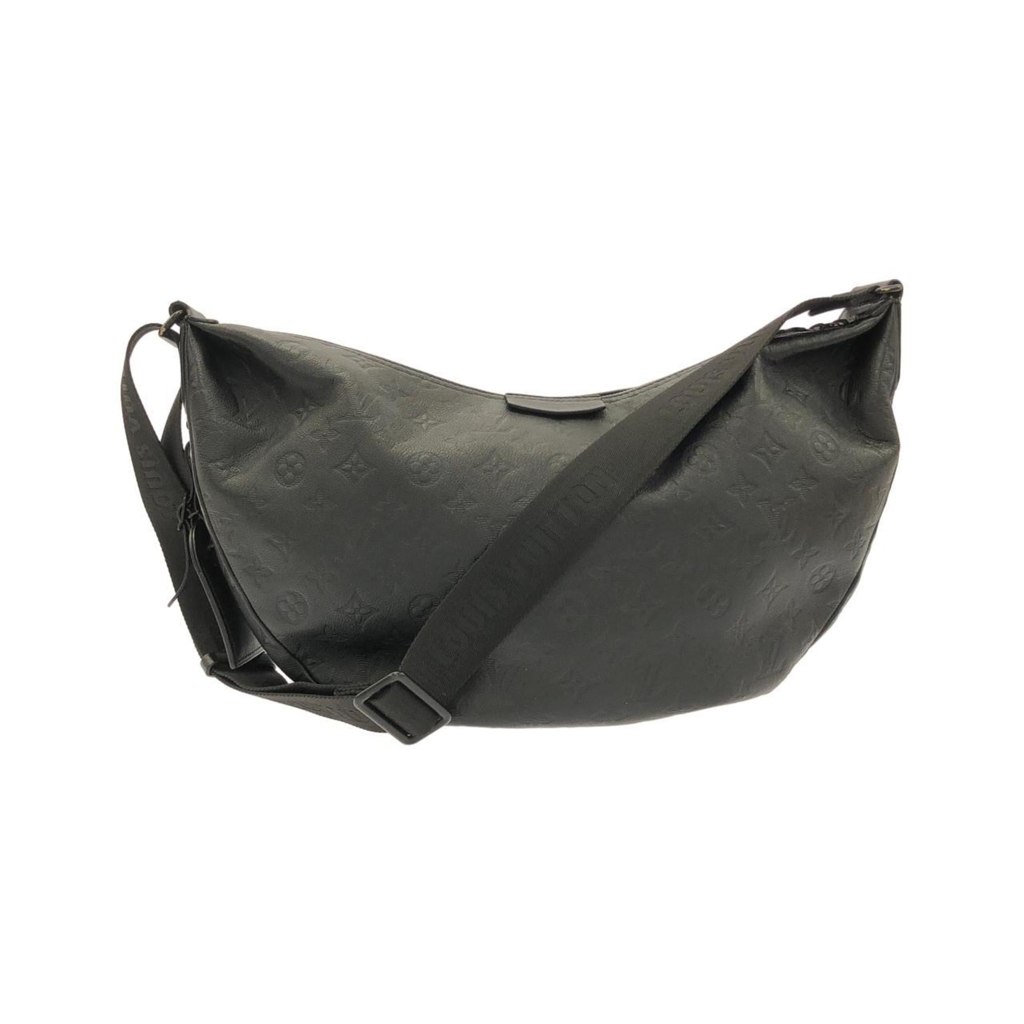 Louis Vuitton Black Monogram Leather Shoulder Bag