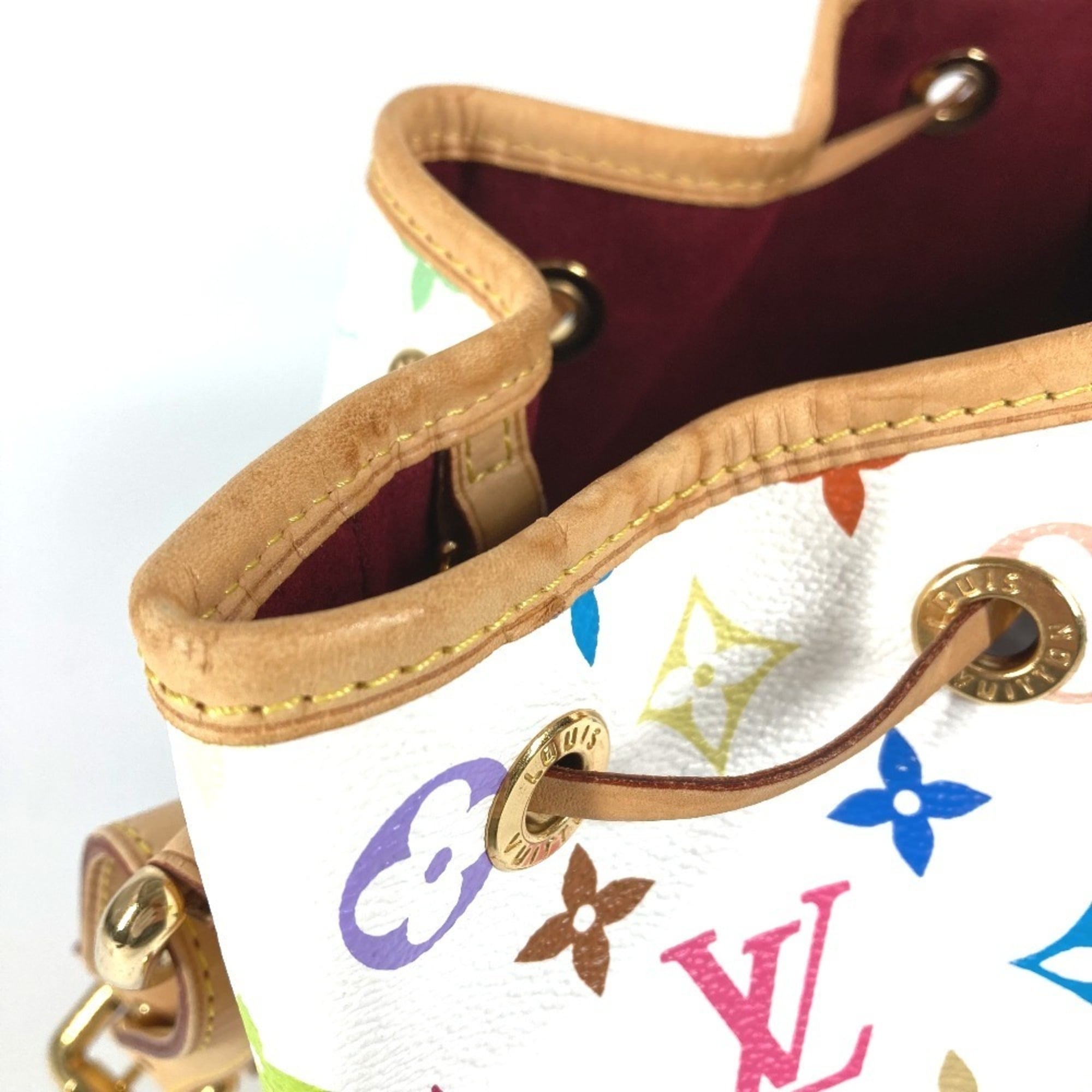 Louis Vuitton Blanc White Monogram Multicolore Shoulder Bag
