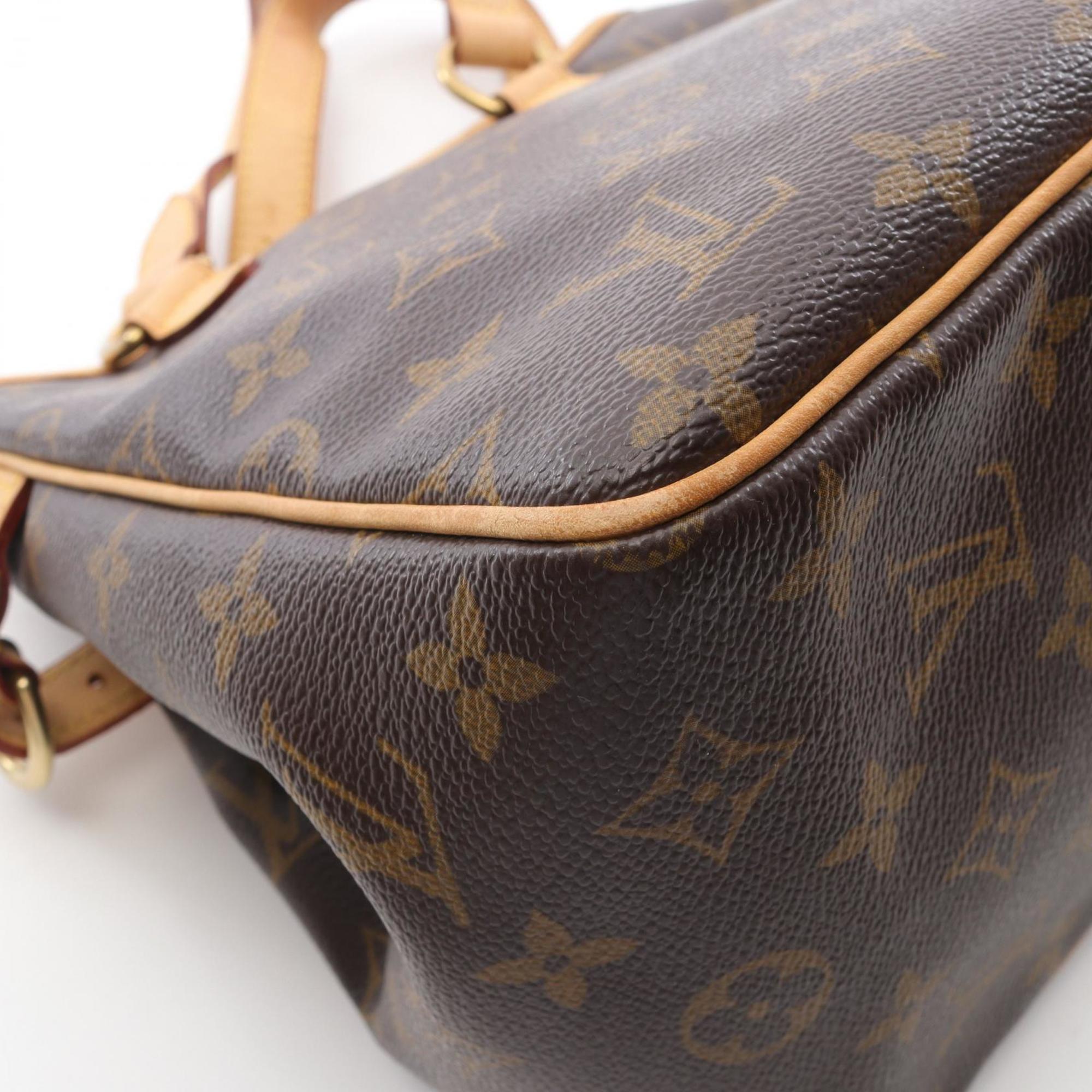 Louis Vuitton Brown Coated Canvas Pvc Leather Handbag