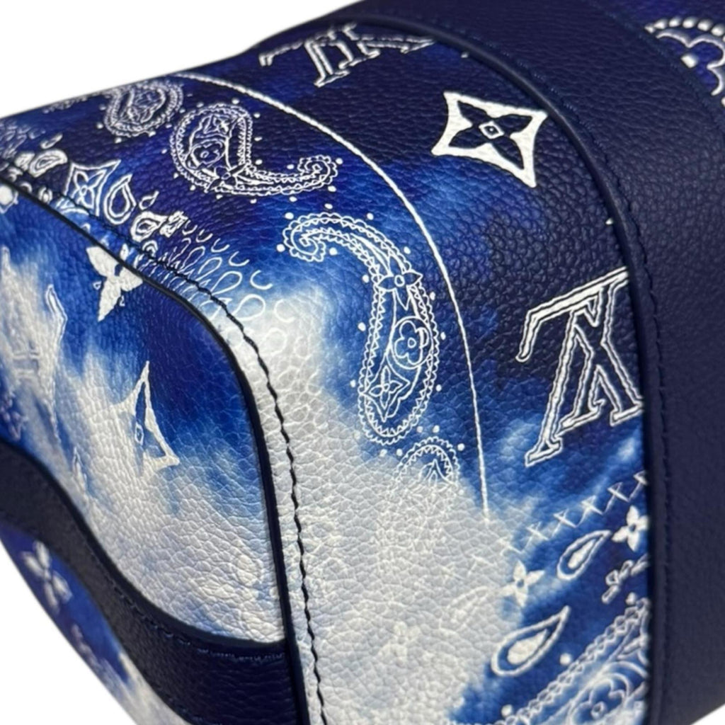 Louis Vuitton Blue White Monogram Shoulder Bag