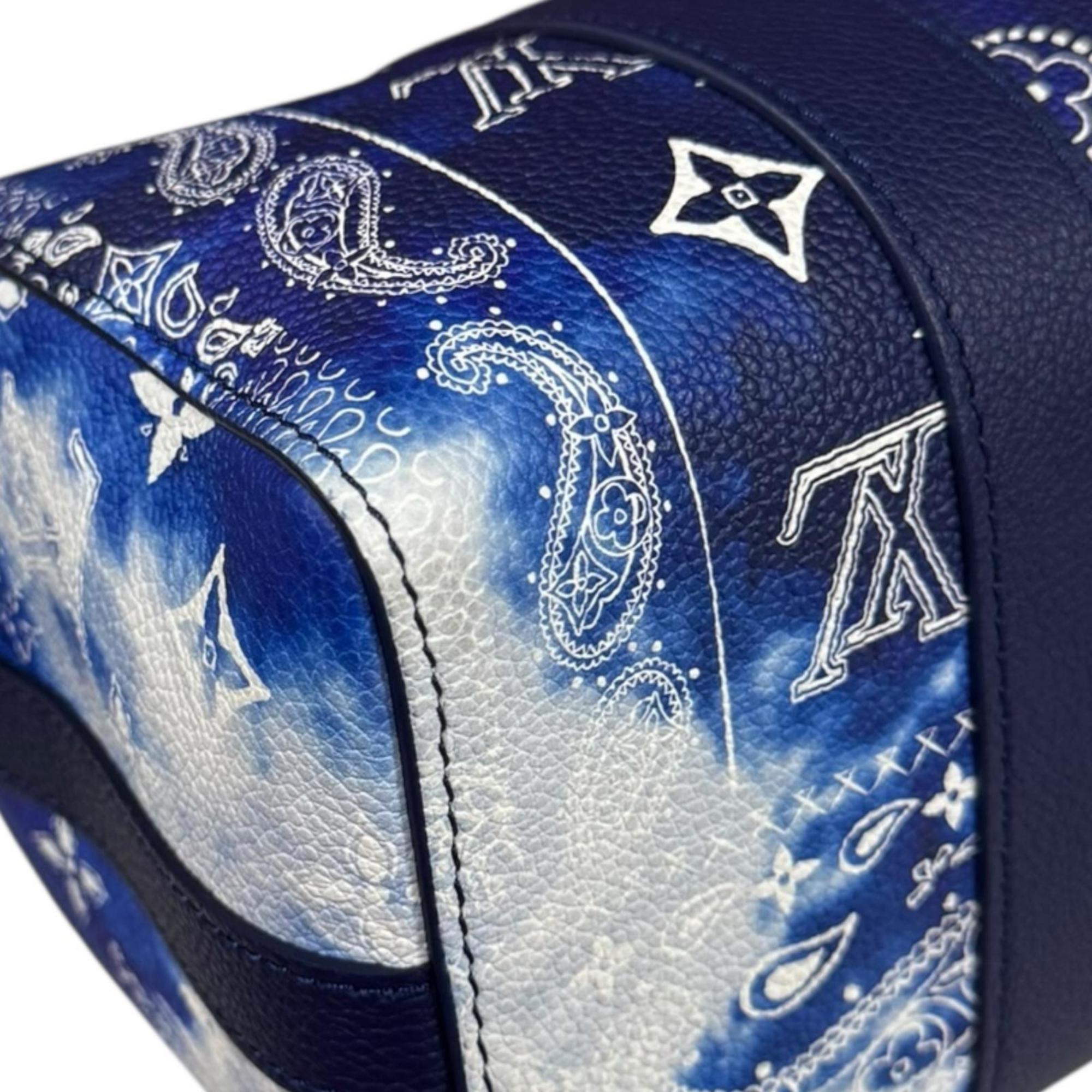 Louis Vuitton Blue White Monogram Shoulder Bag