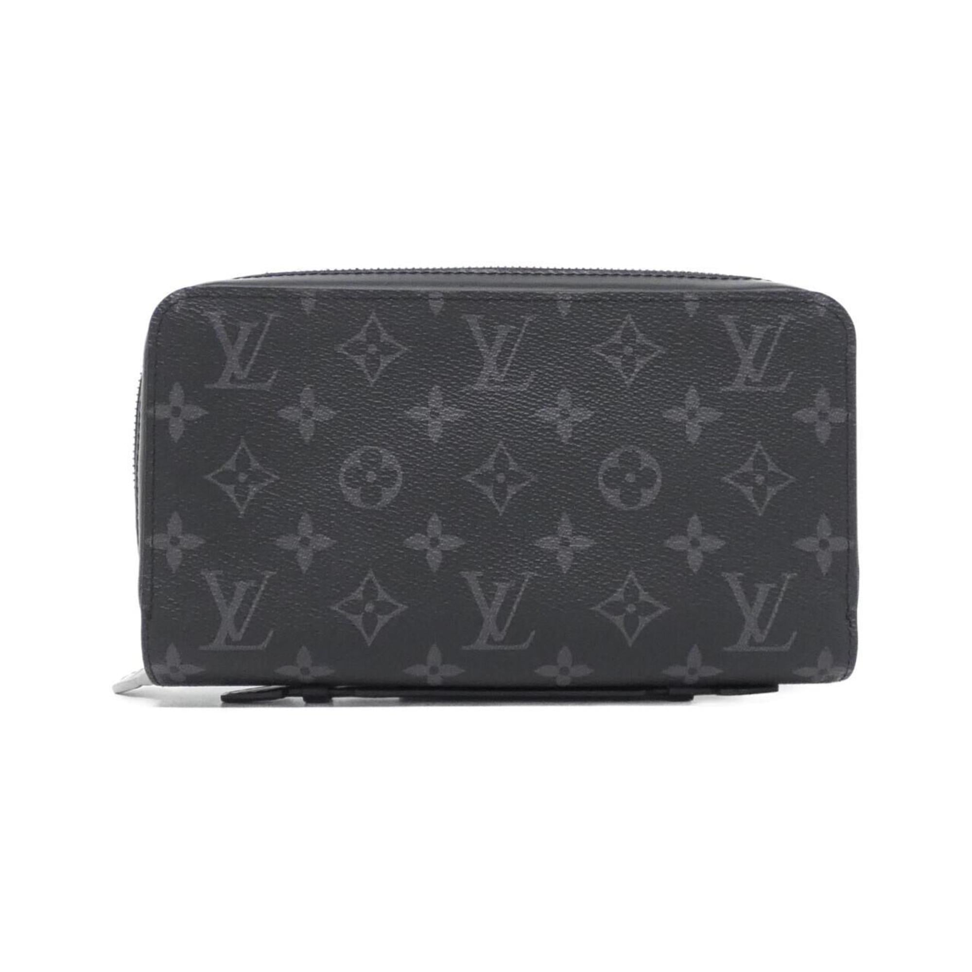 Louis Vuitton Black Coated Canvas Long Wallet