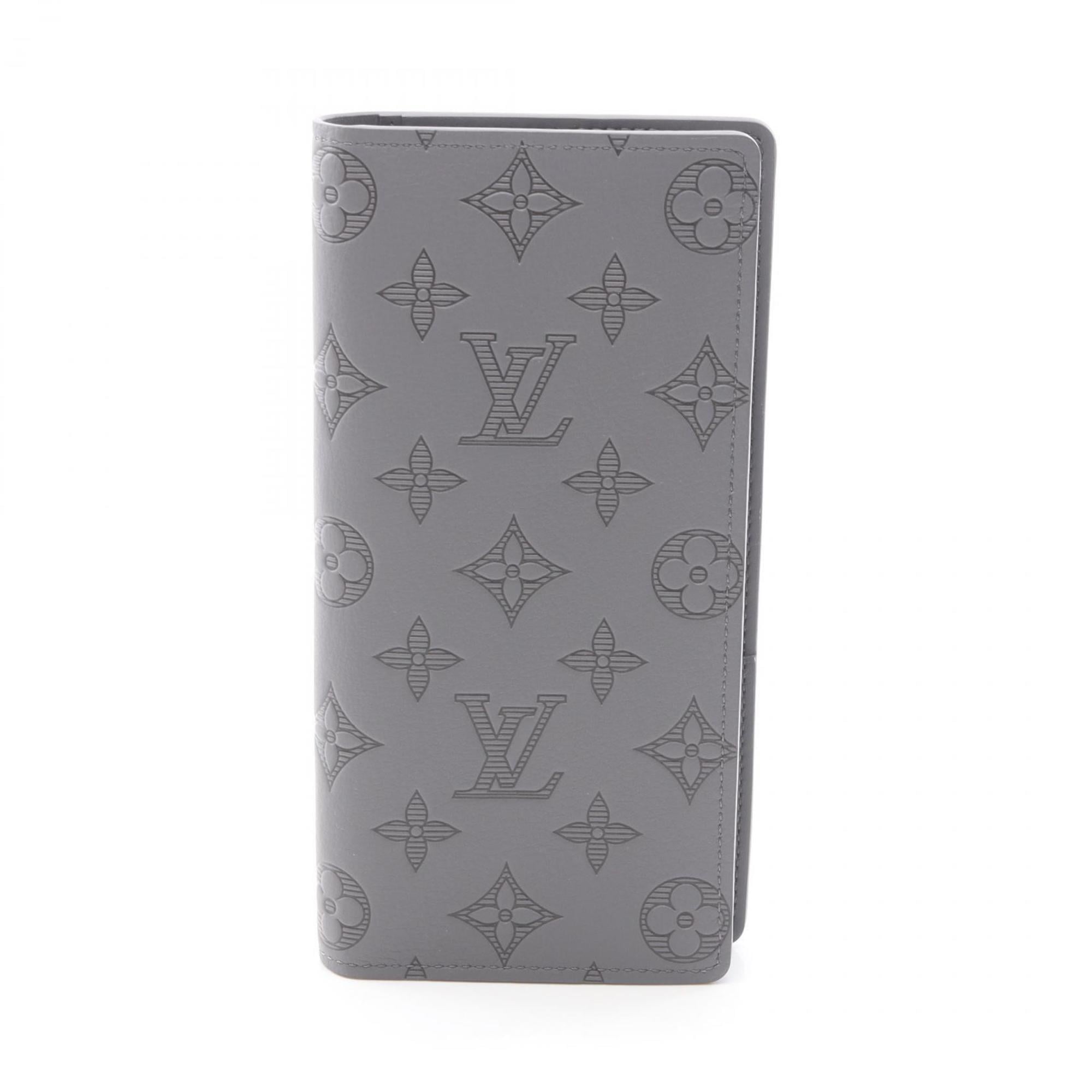 Louis Vuitton Gray Monogram Shadow Long Wallet