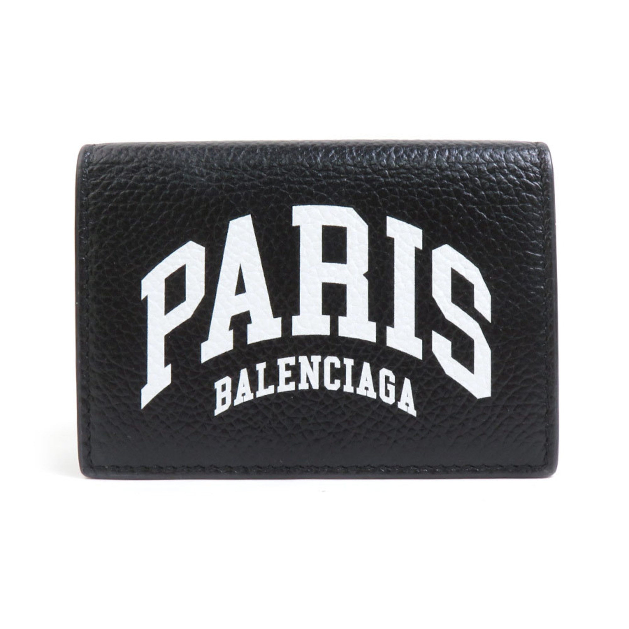 Balenciaga Black Leather Wallet (Tri-Fold)