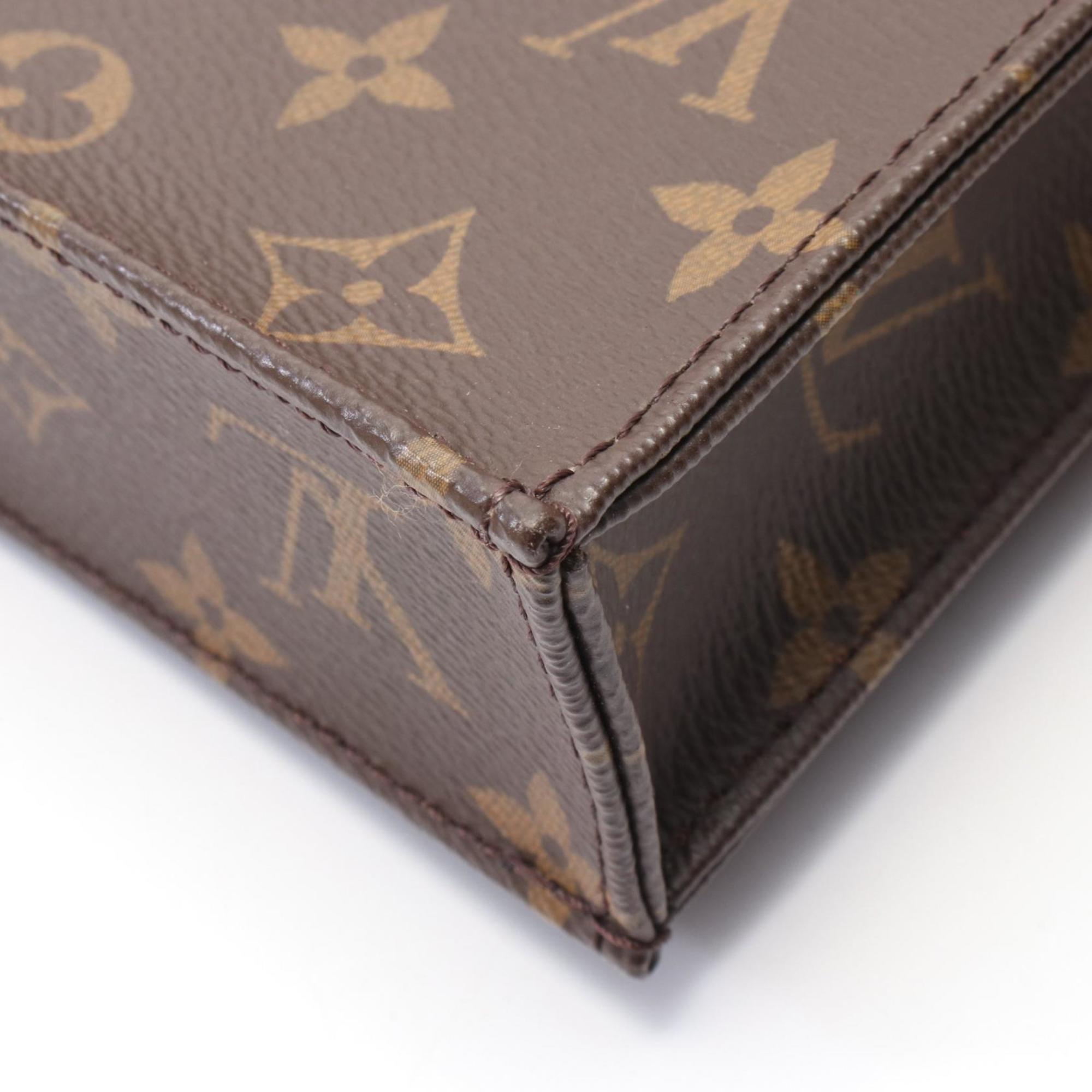 Louis Vuitton Brown Coated Canvas Leather Handbag
