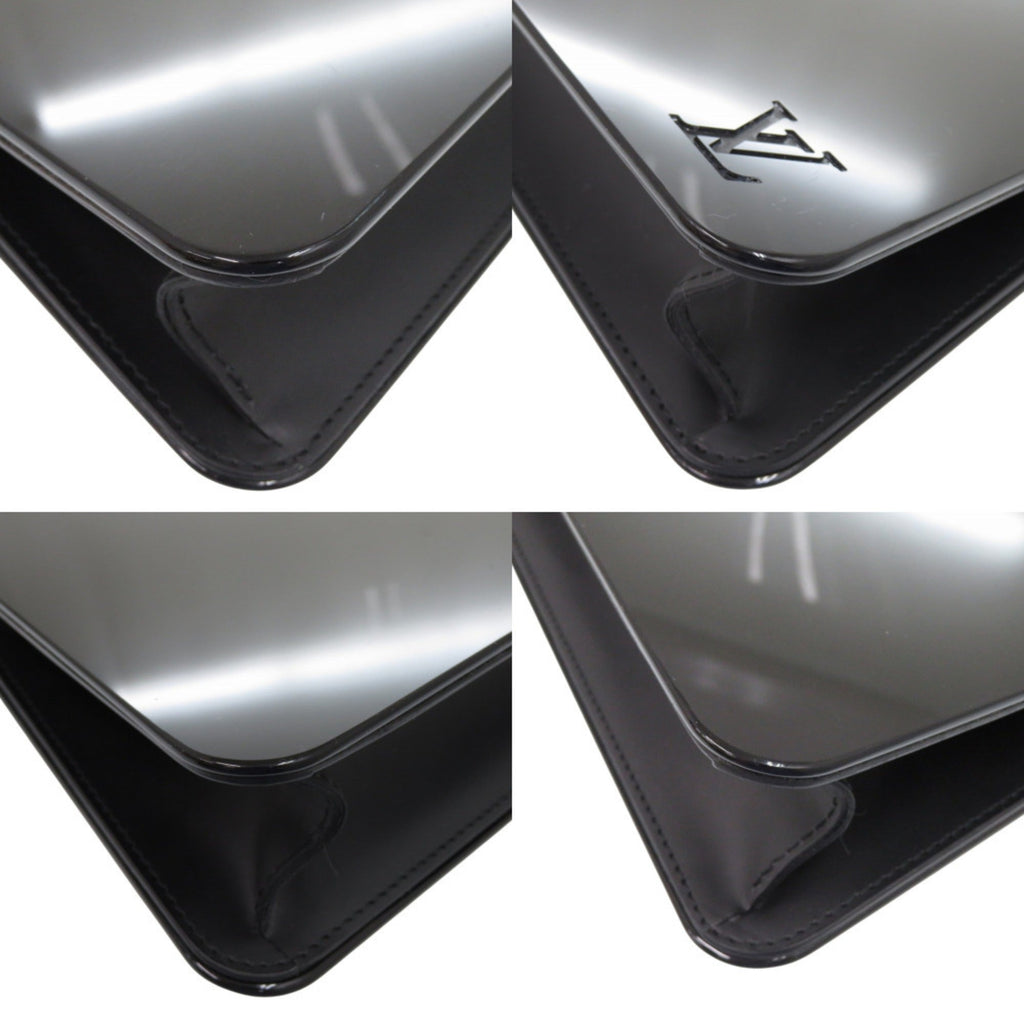 Louis Vuitton Black Plastic Leather Handbag