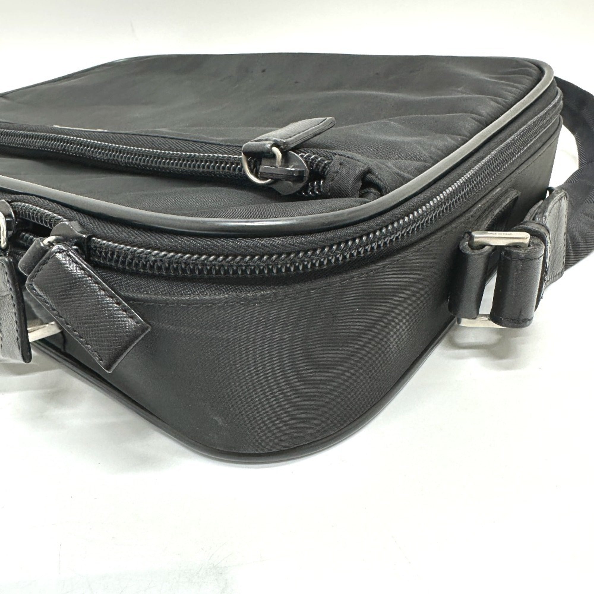 Prada Black Nylon Briefcase Shoulder Bag