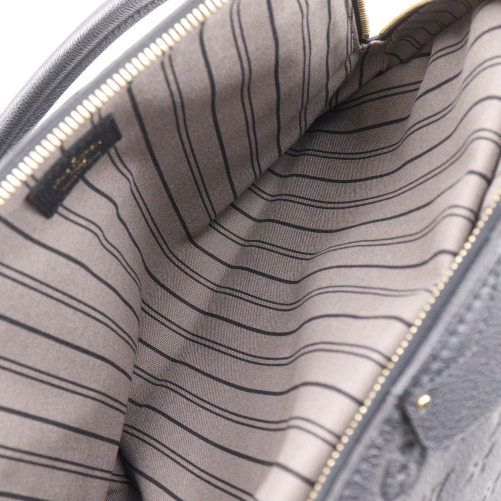 Louis Vuitton Black Noir Monogram Empreinte Handbag
