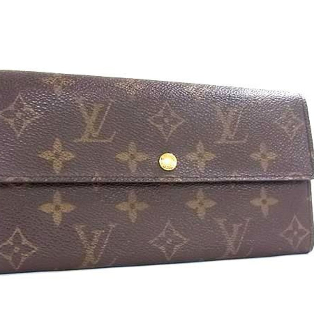 Louis Vuitton Monogram Brown Pvc Leather Long Wallet