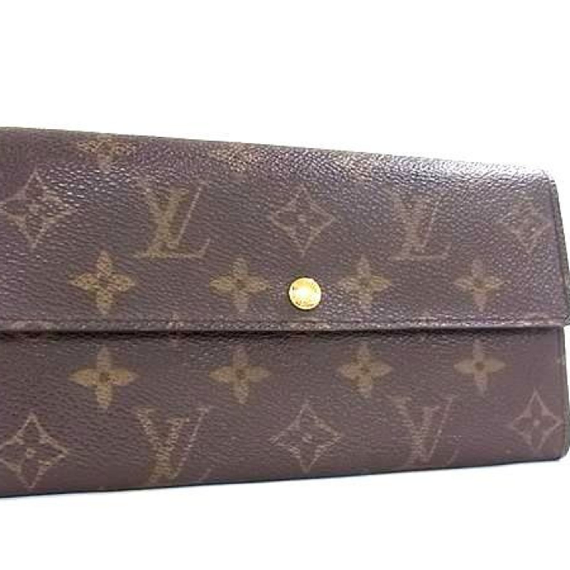 Louis Vuitton Monogram Brown Pvc Leather Long Wallet
