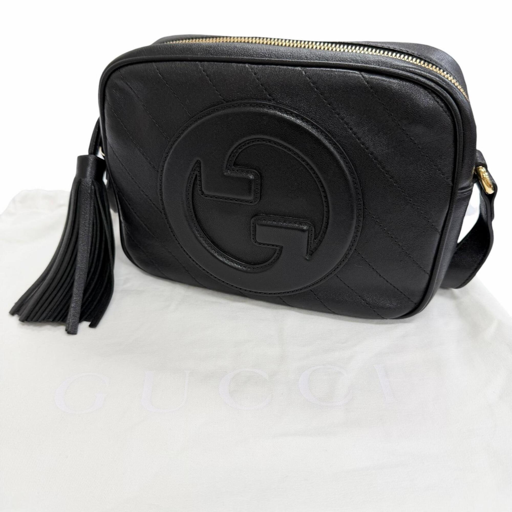 Gucci Black Leather Shoulder Bag (Pre-Owned)