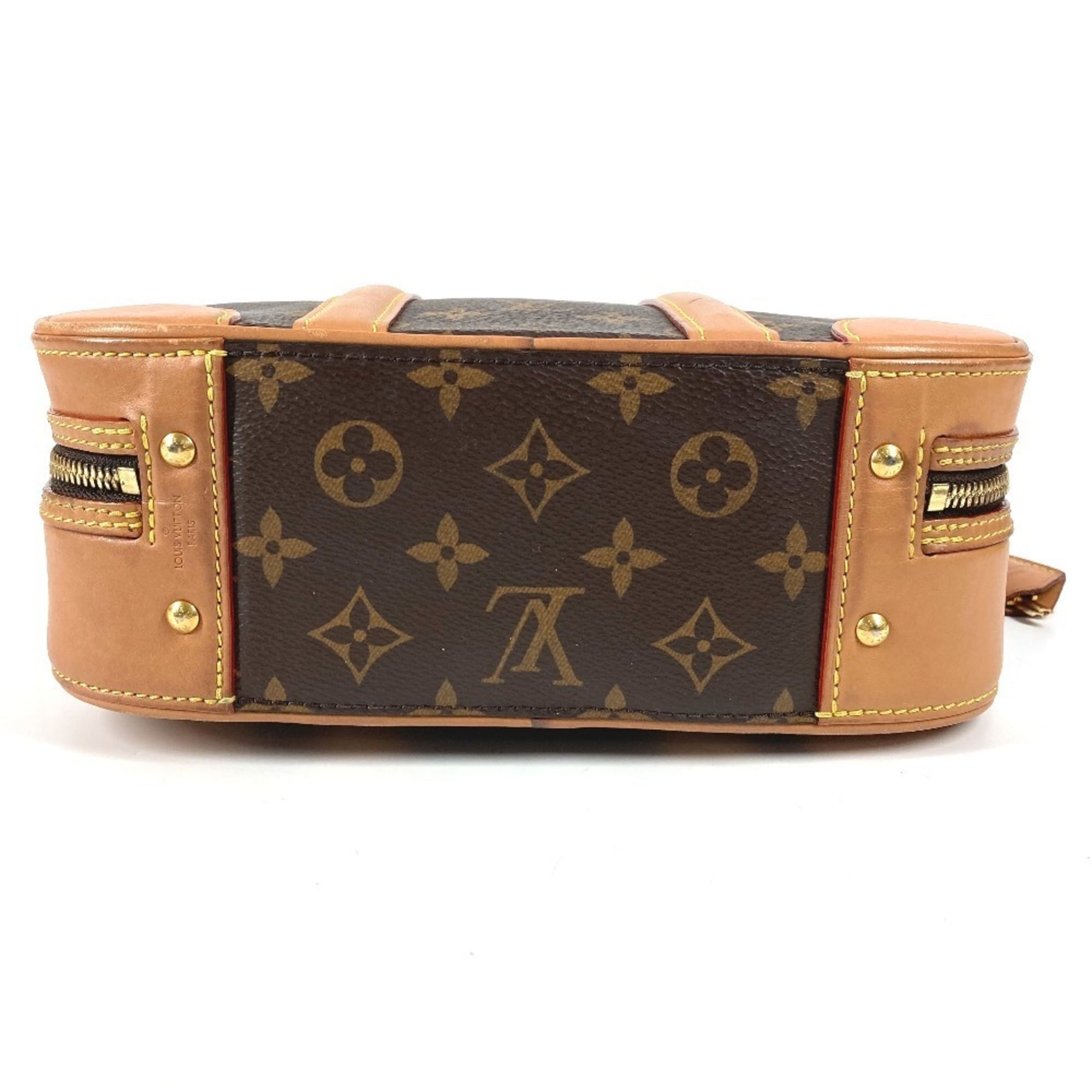 Louis Vuitton Brown Monogram Boston Bag Handbag Shoulder Bag