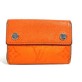 Louis Vuitton Taigarama Orange Taiga Leather Monogram Wallet (Tri-Fold)
