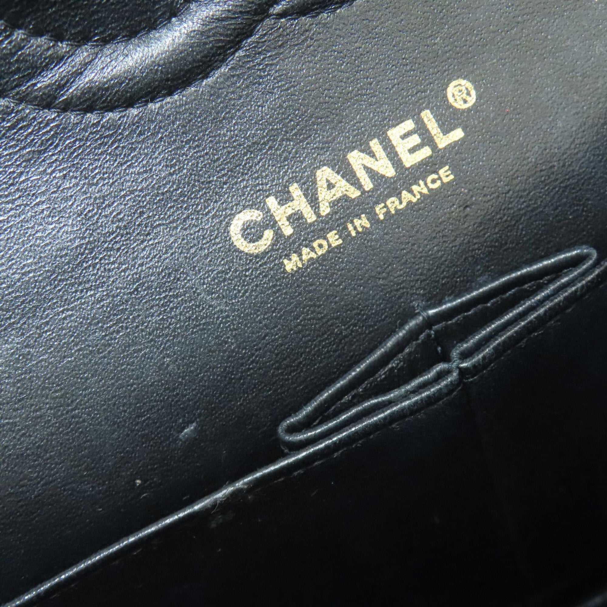 Chanel Black Leather Shoulder Bag