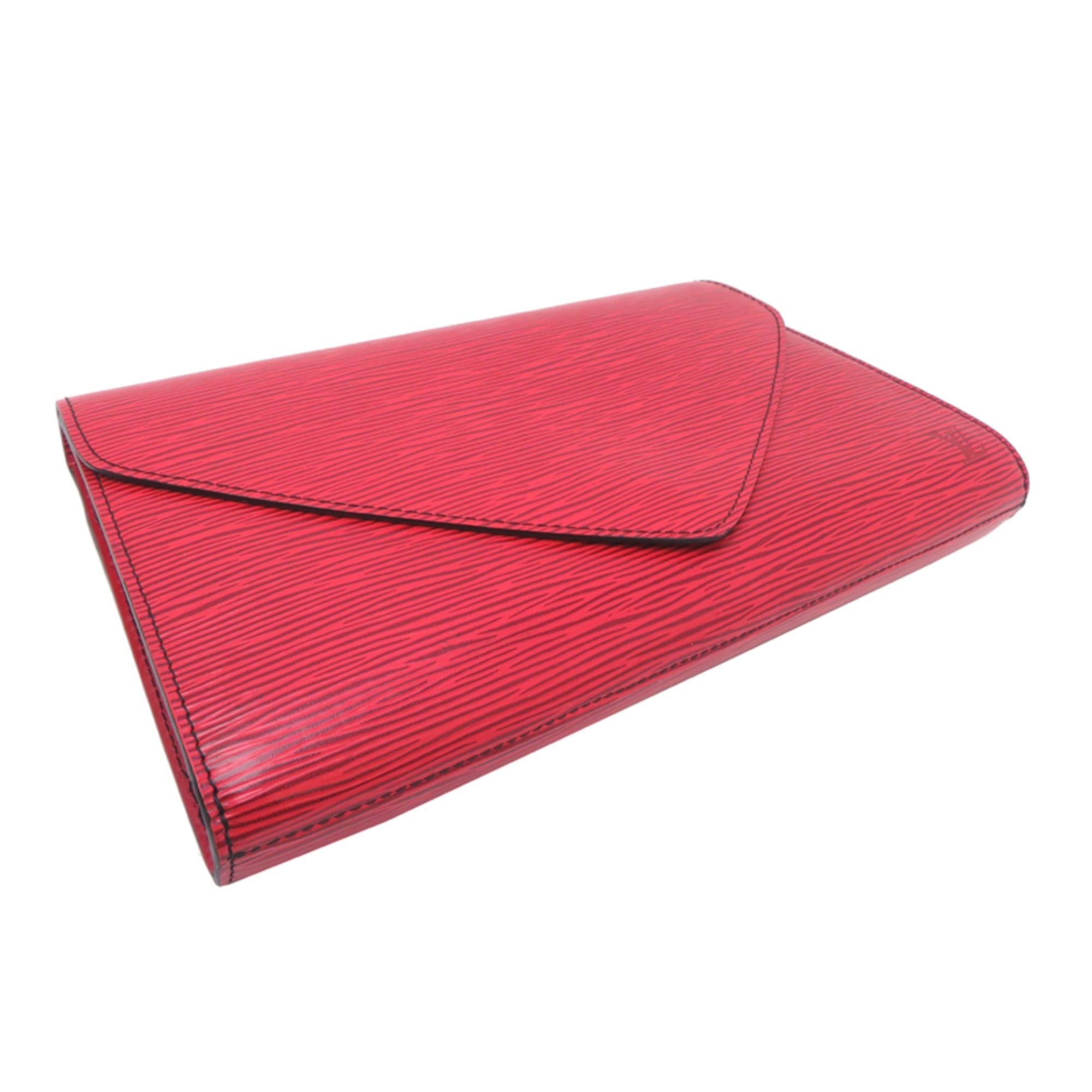 Louis Vuitton Castilian Red Epi Leather Clutch Bag